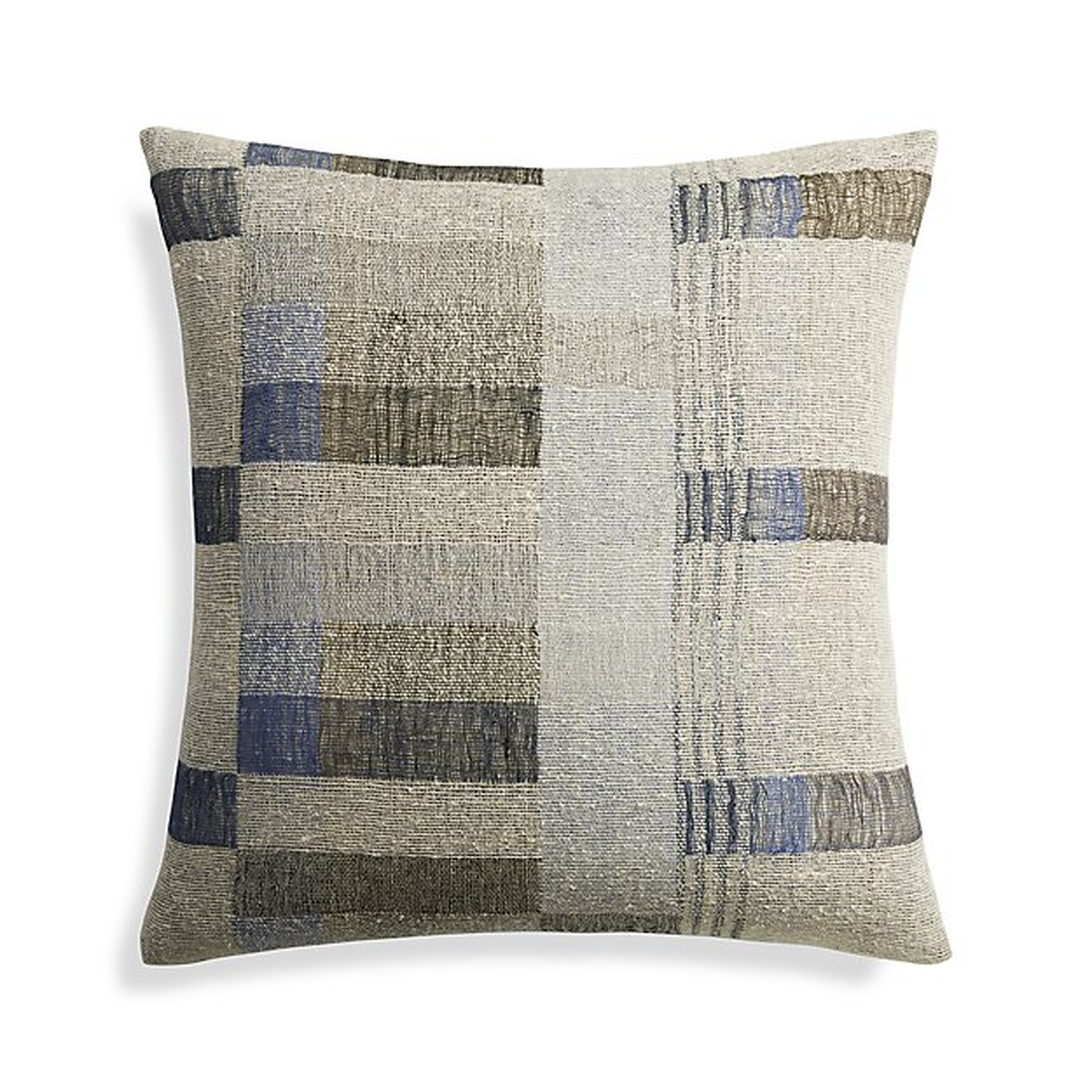 Reece 18" Pillow with Feather-Down Insert - Crate and Barrel