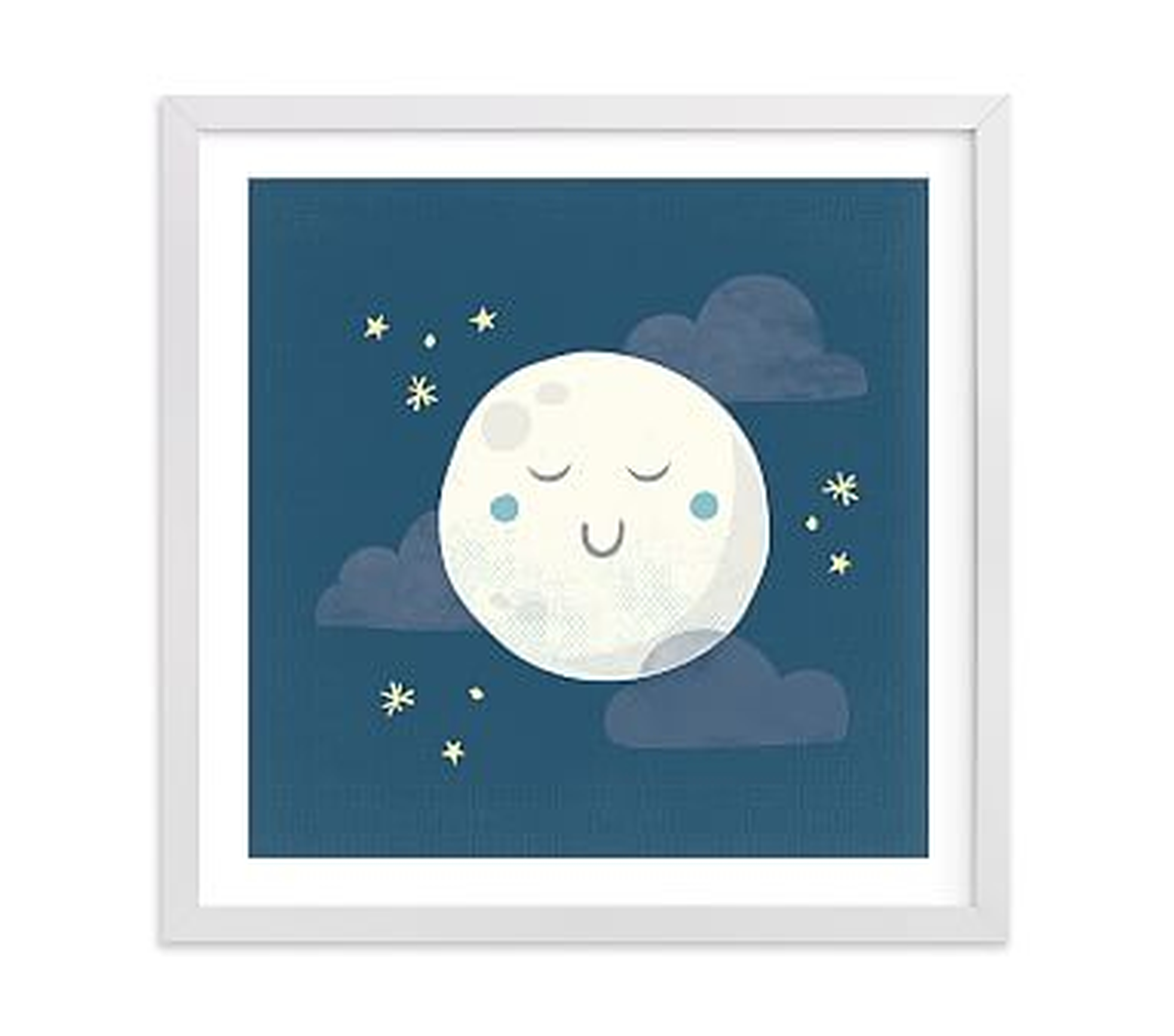 Goodnight Moon Wall Art by Minted(R) 24x24, White - Pottery Barn Kids