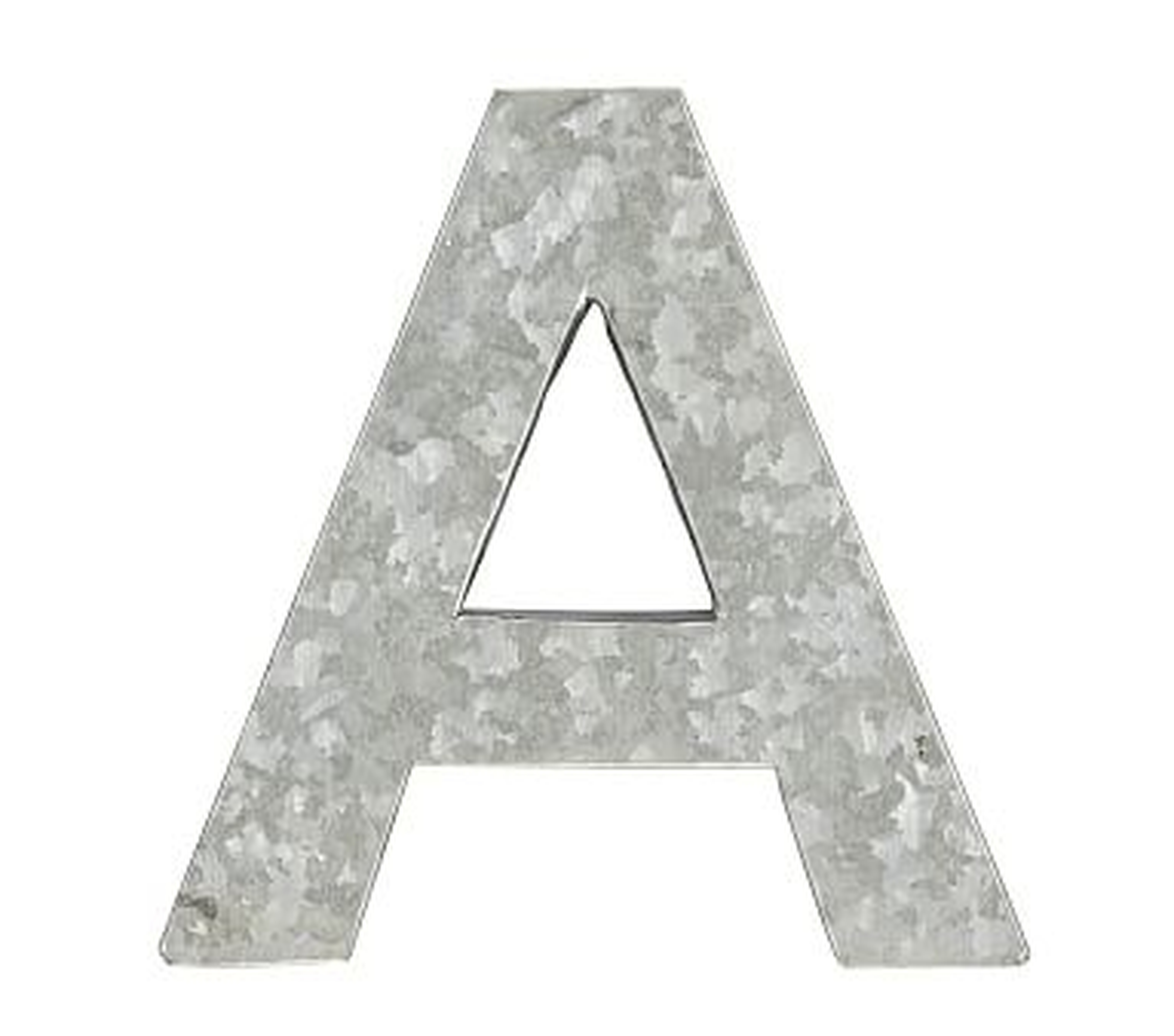 Galvanized Wall Letter, A - Pottery Barn Kids