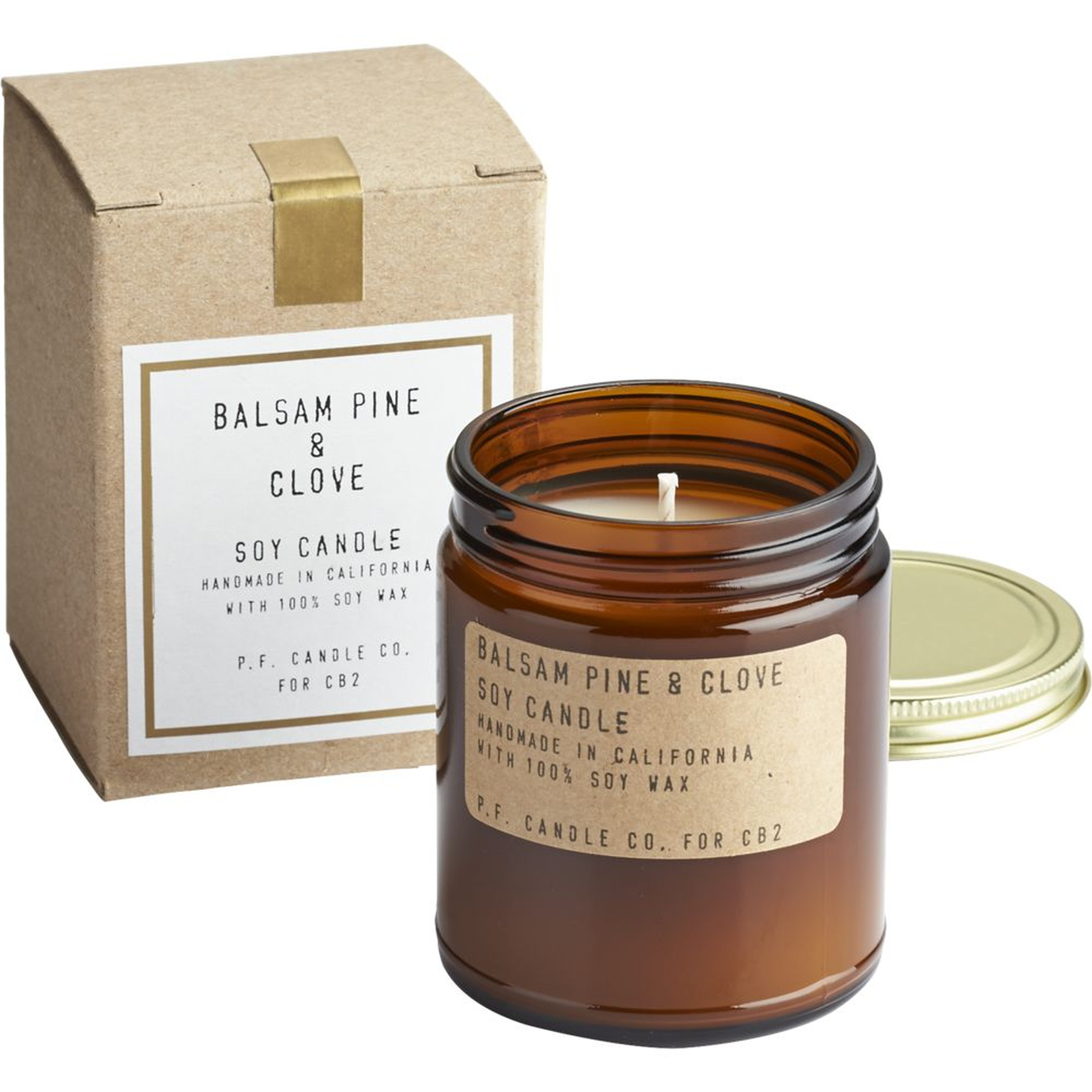 balsam pine and clove soy candle - CB2