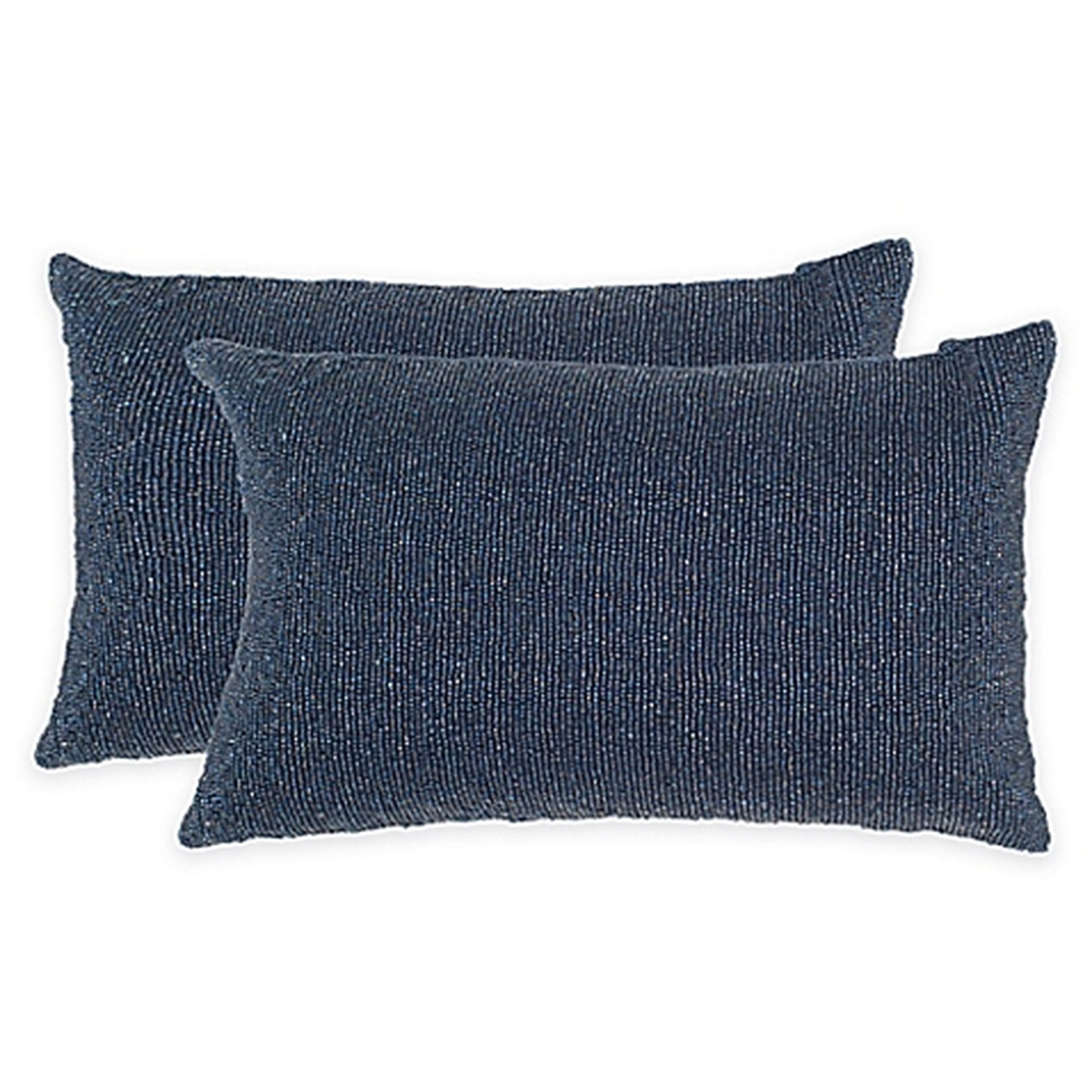 Essence Throw Pillow in Midnight Navy (Set of 2) - Arlo Home
