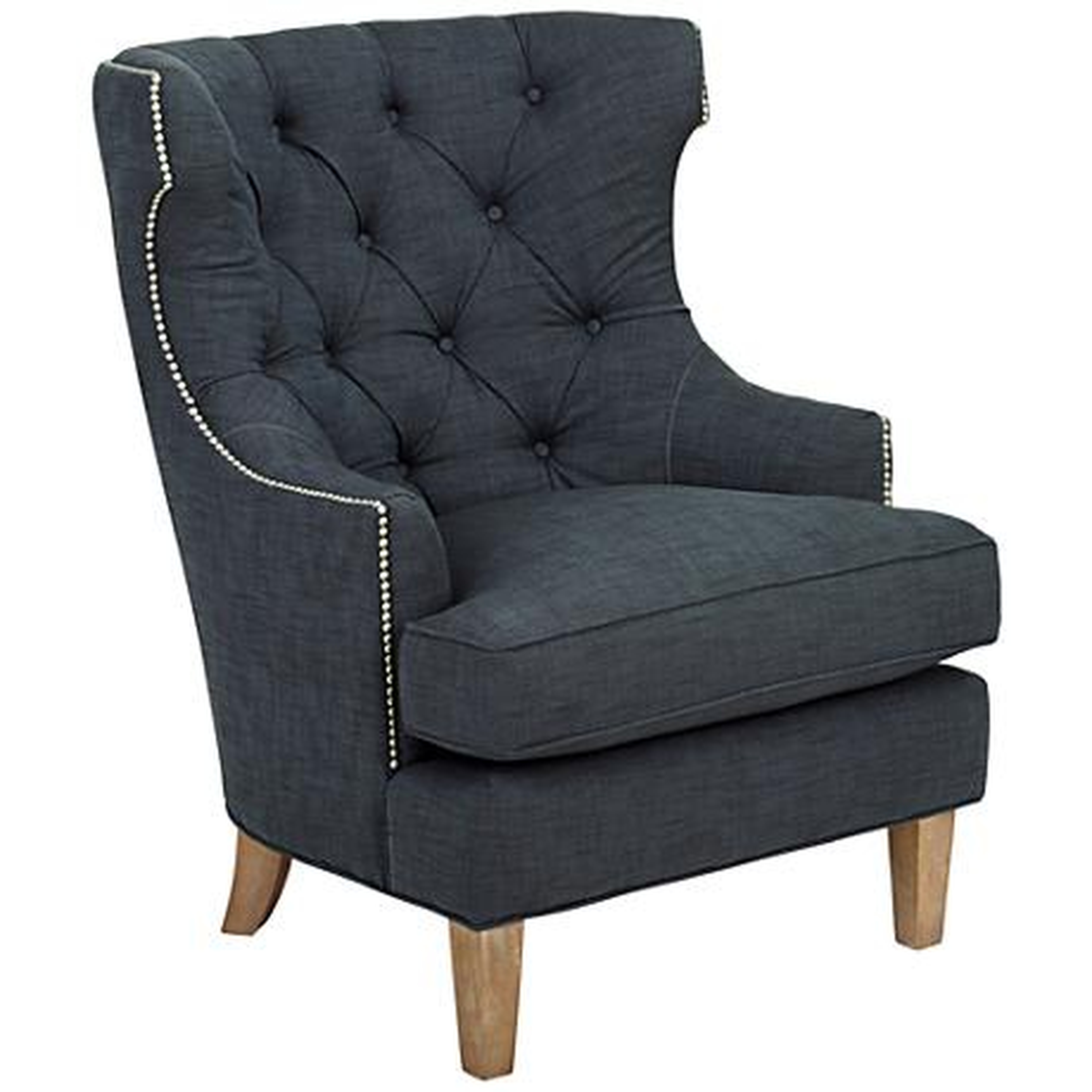 Reese Studio Indigo High-Back Accent Chair - Lamps Plus