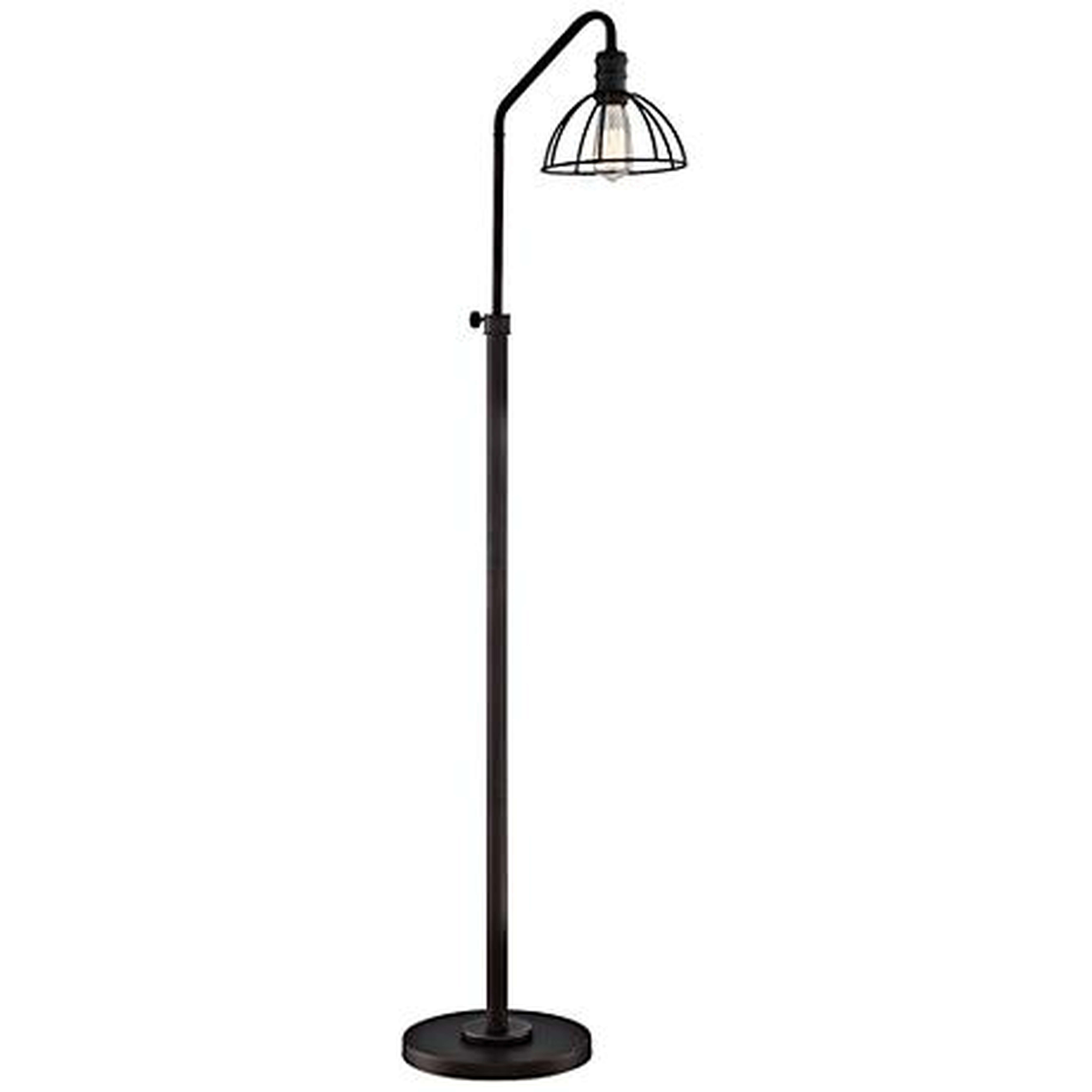 Lite Source Gaius Bronze Industrial Cage Floor Lamp - Lamps Plus