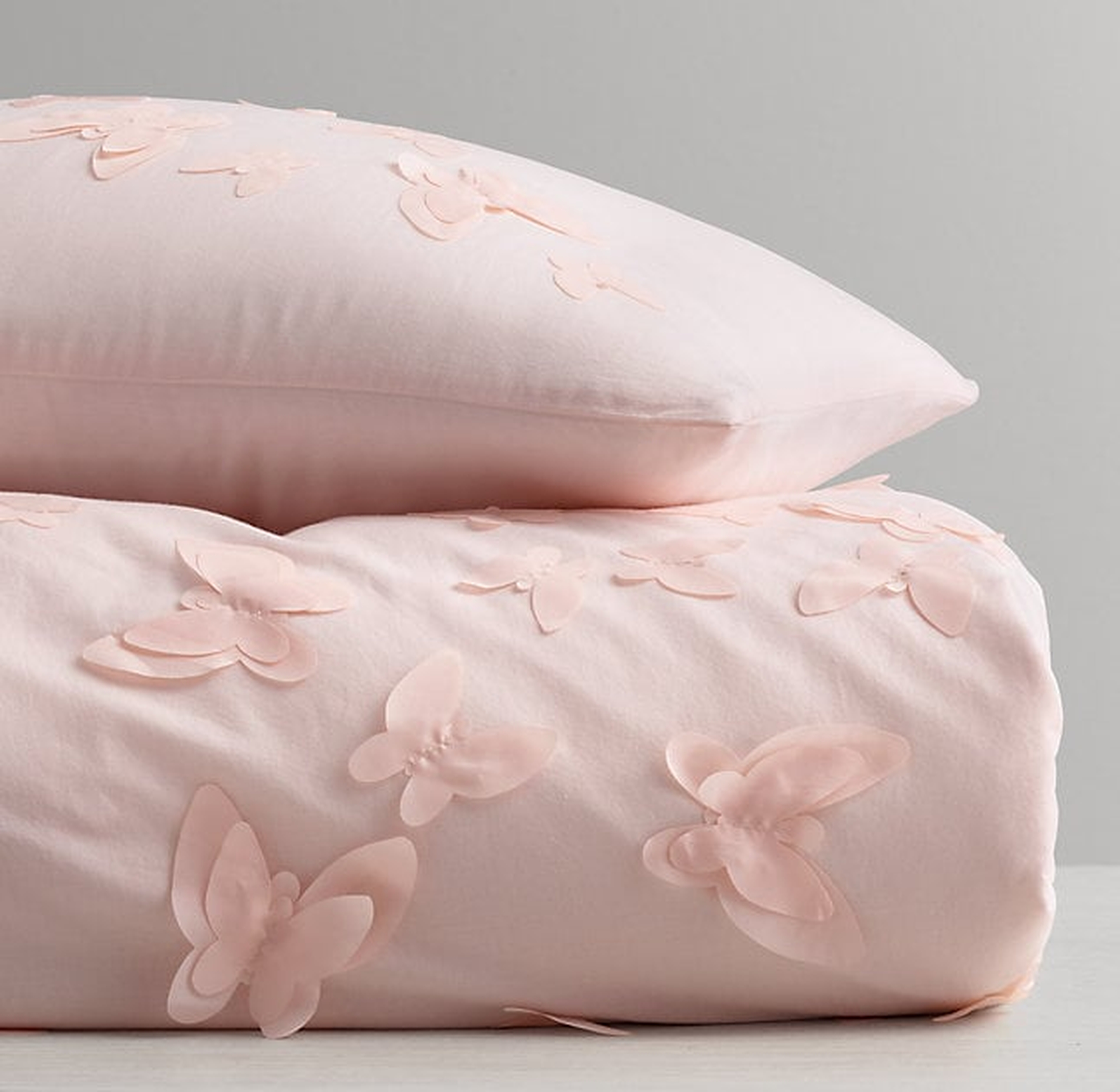 FLOATING BUTTERFLY FULL DUVET COVER - PETAL - RH Baby & Child