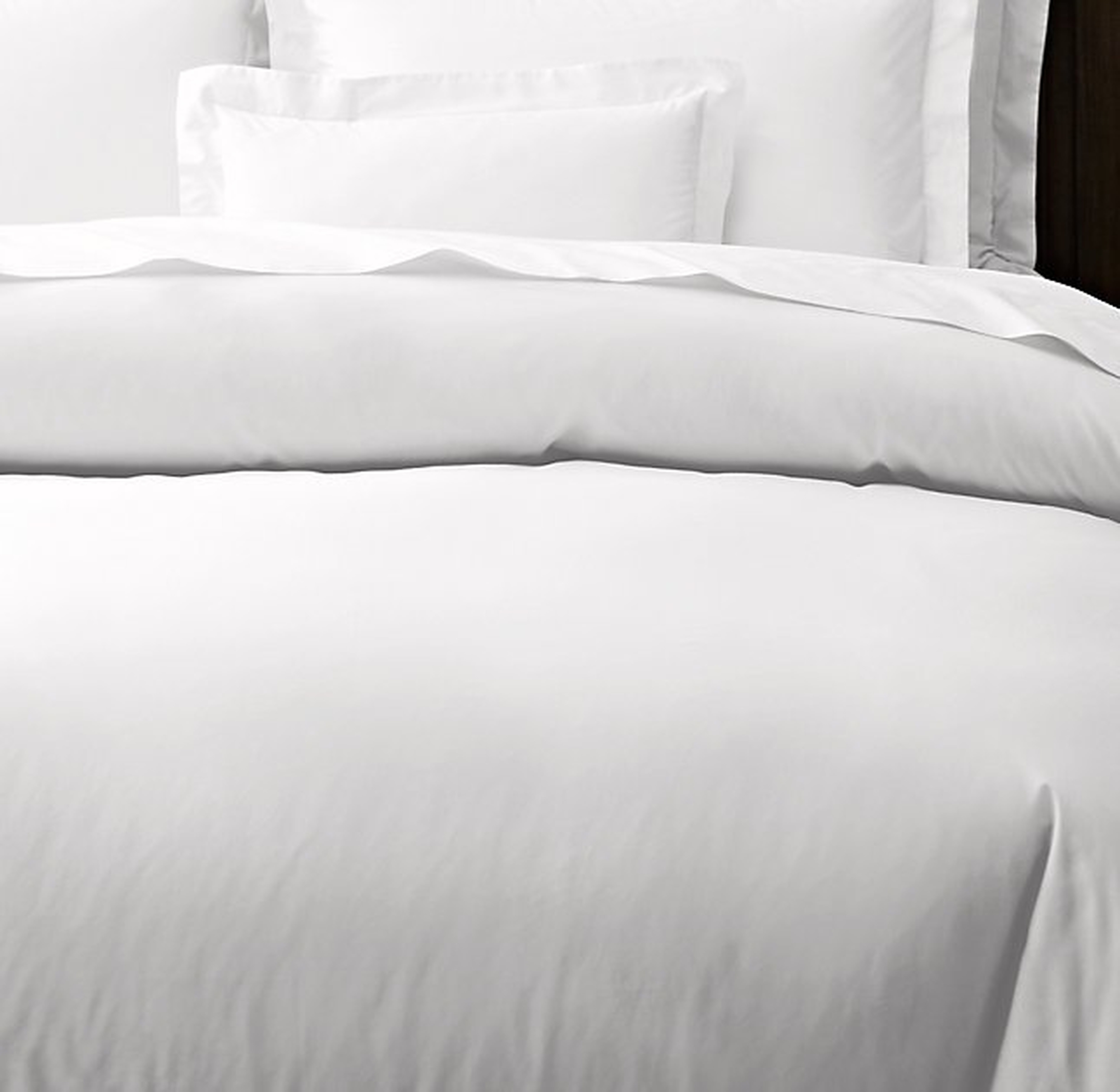 Italian Vintage-Washed 464 Percale Duvet Cover - Full/Queen - RH