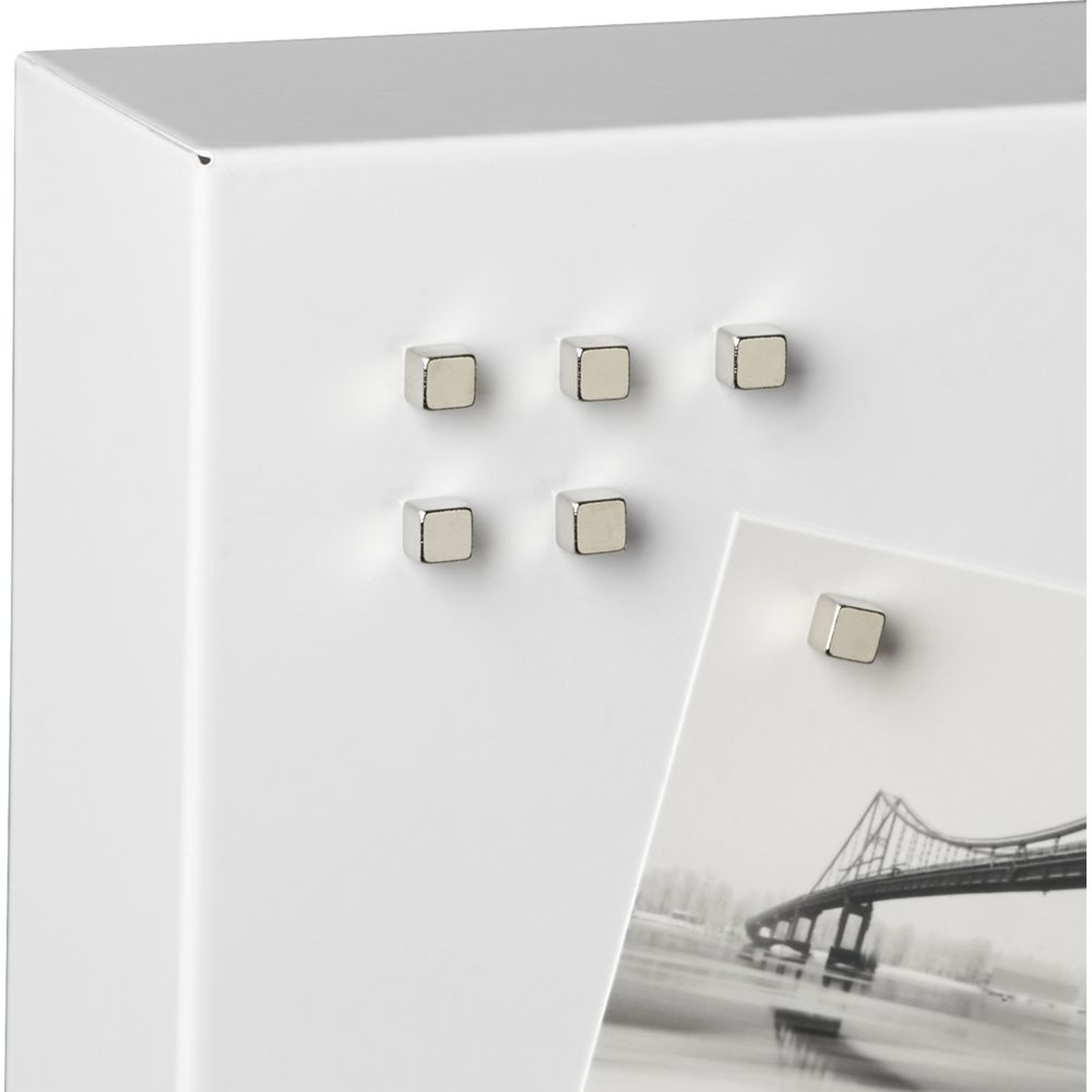 set of 6 mighty chrome magnets - CB2