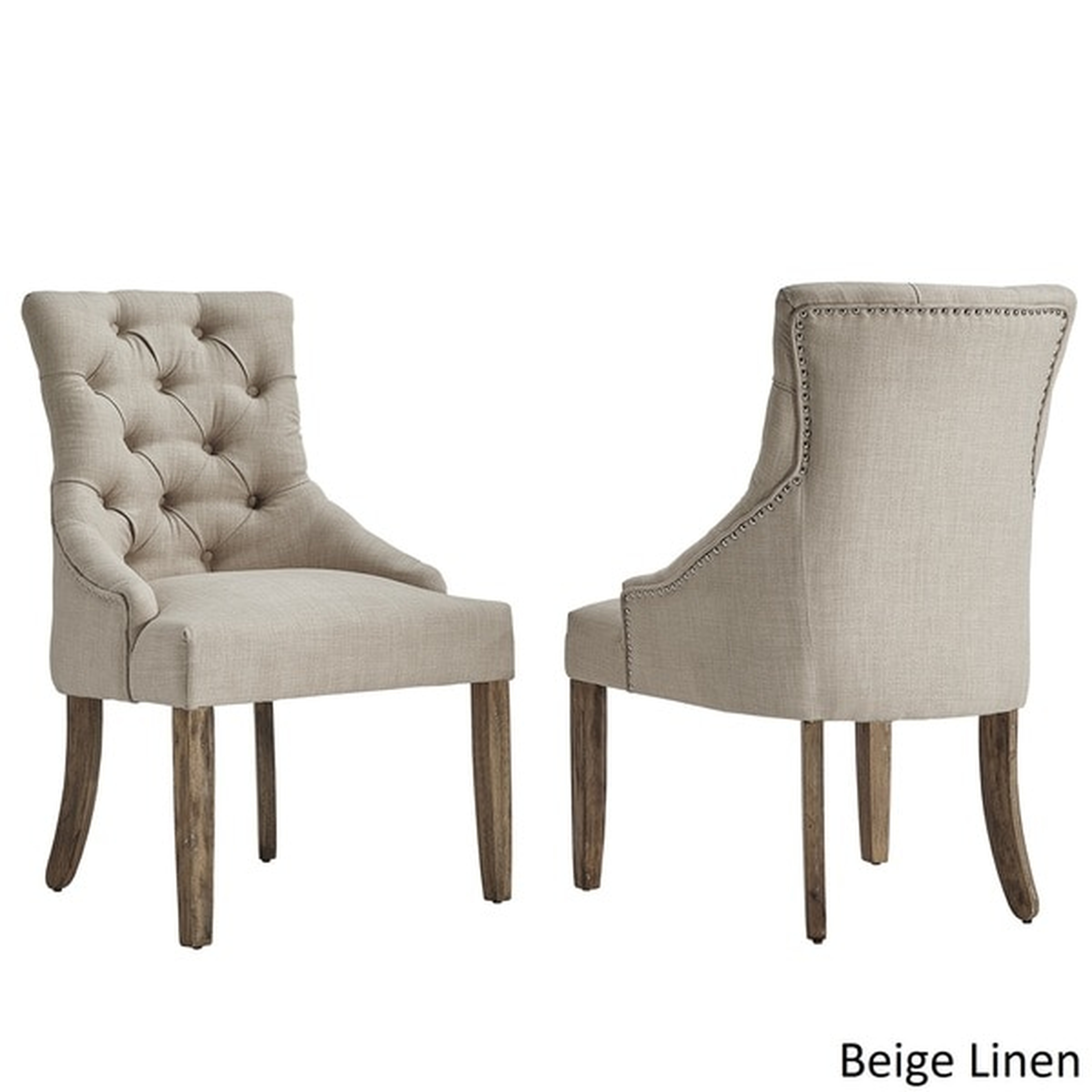 Benchwright Button Tufts Wingback Hostess Chairs by SIGNAL HILLS (Set of 2) - Overstock