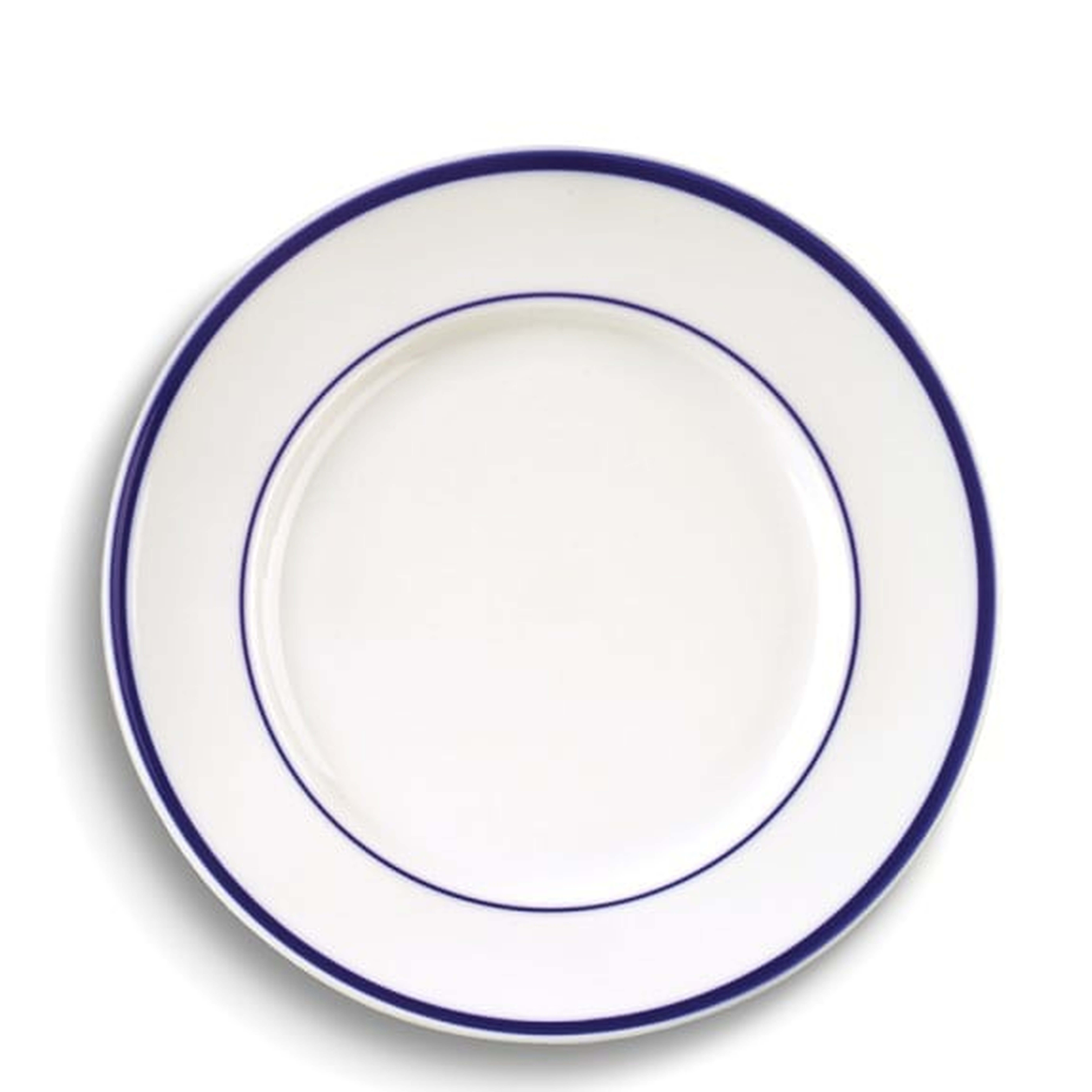 Brasserie Blue-Banded Porcelain Dinner Plates - Williams Sonoma Home