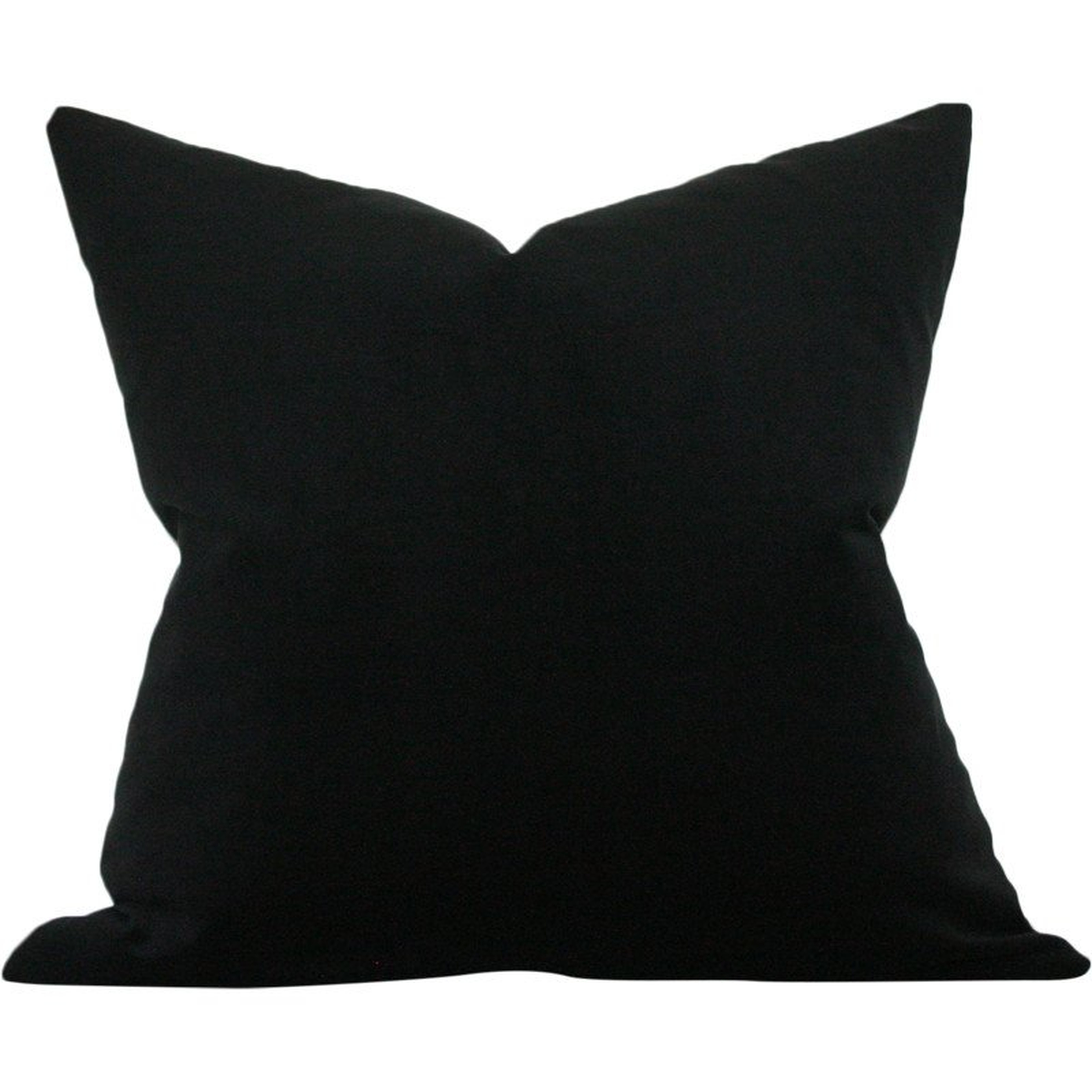 Black Performance Velvet- Pillow Cover - Arianna Belle