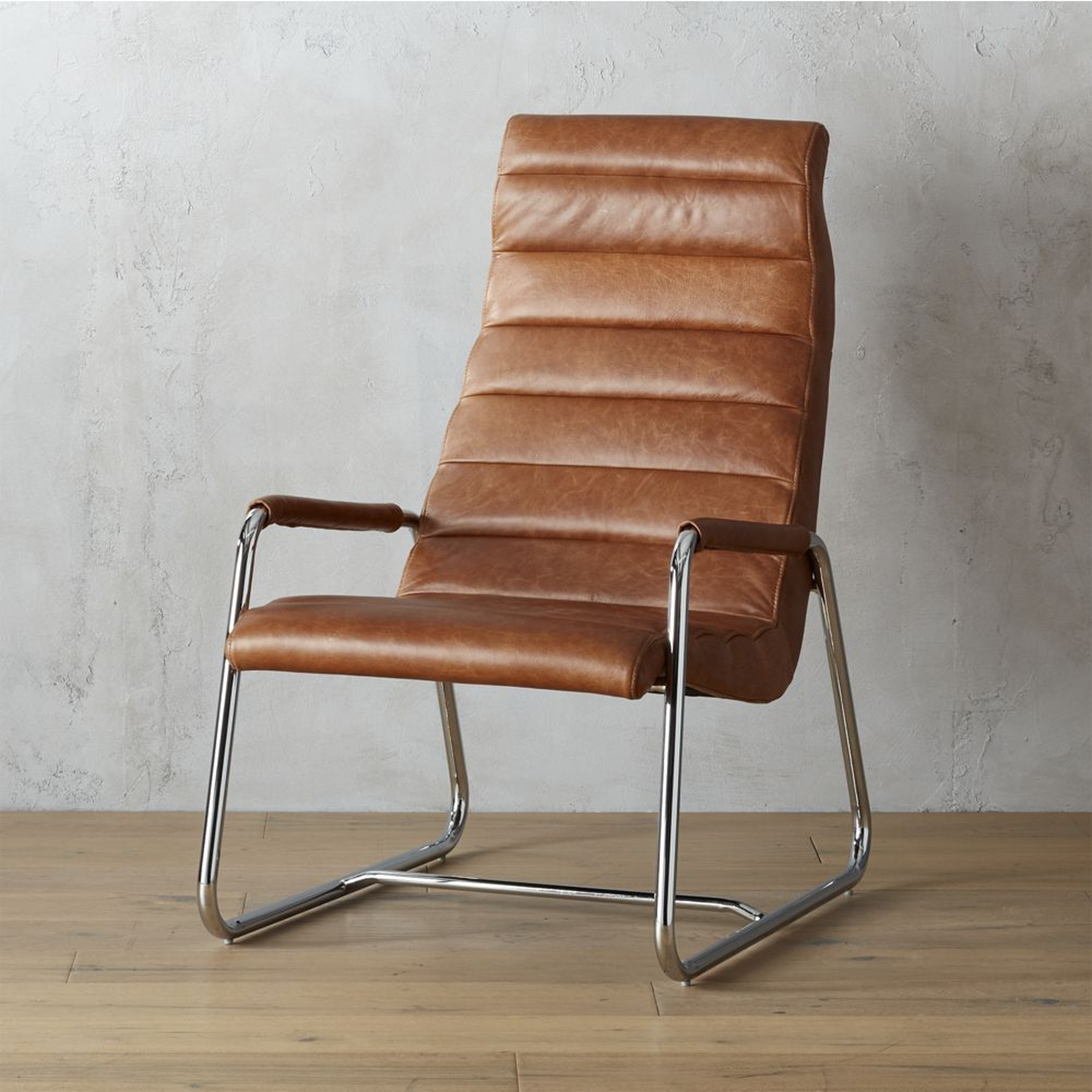 terreno leather chair - CB2