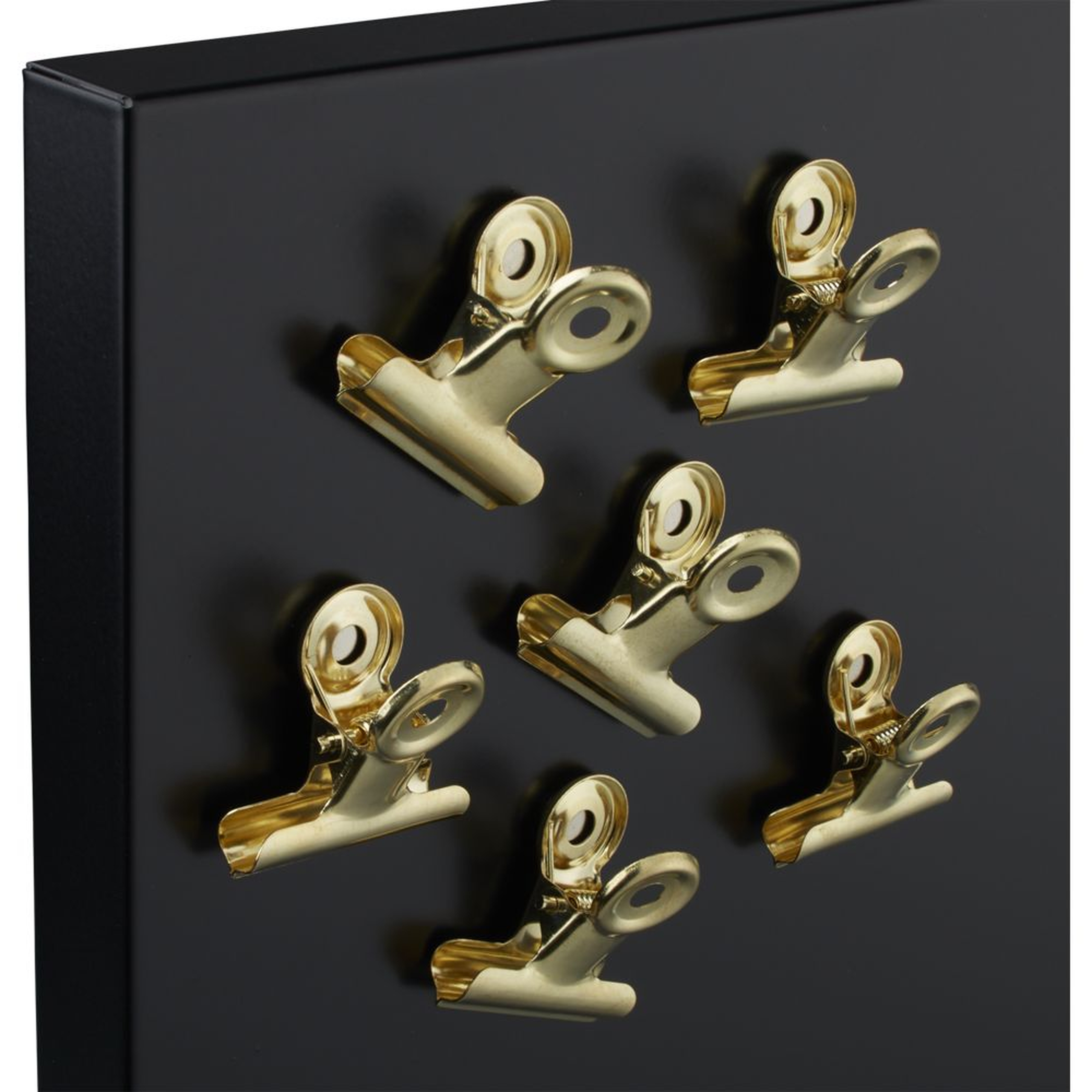 set of 6 magnetic gold clips - CB2