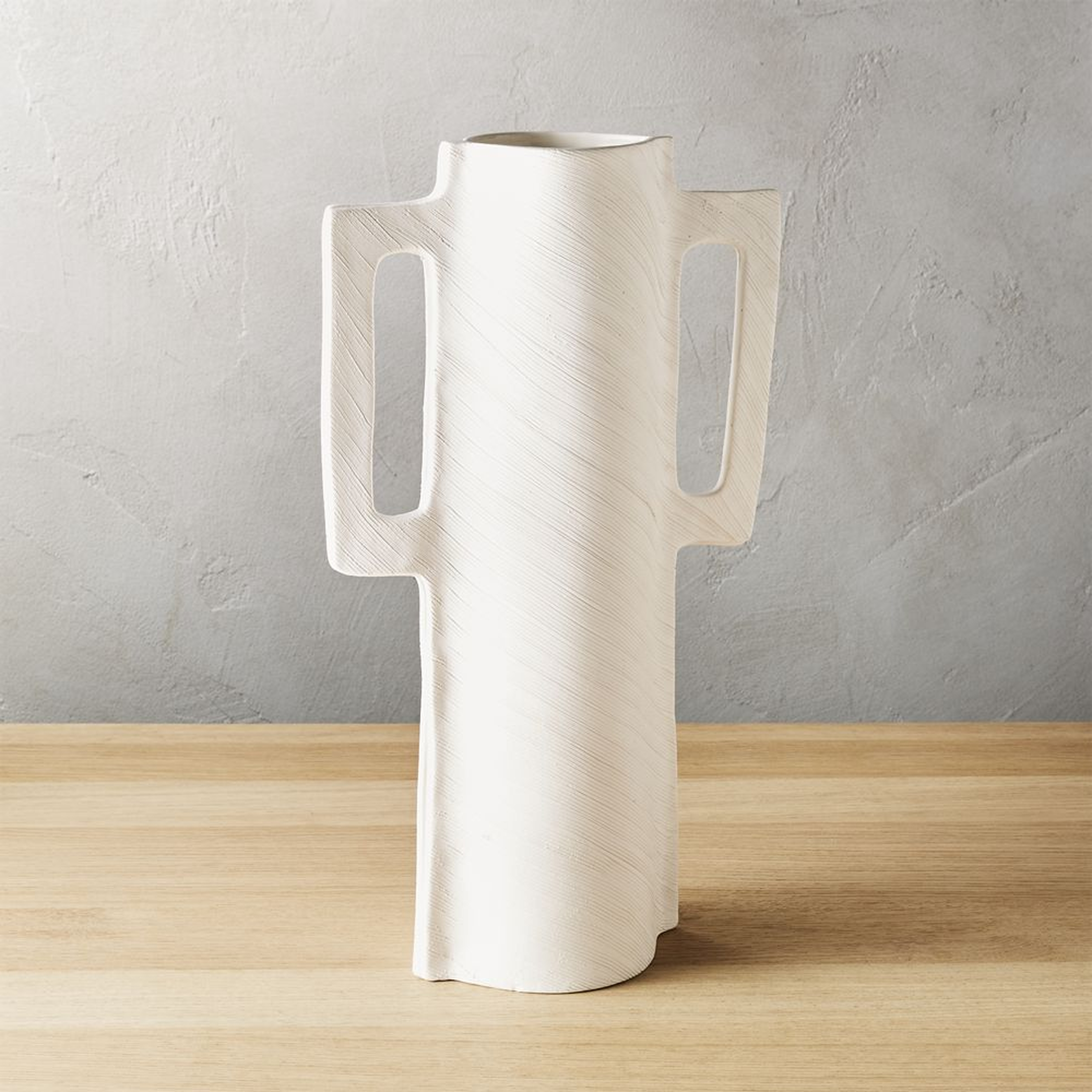 capri white vase - CB2