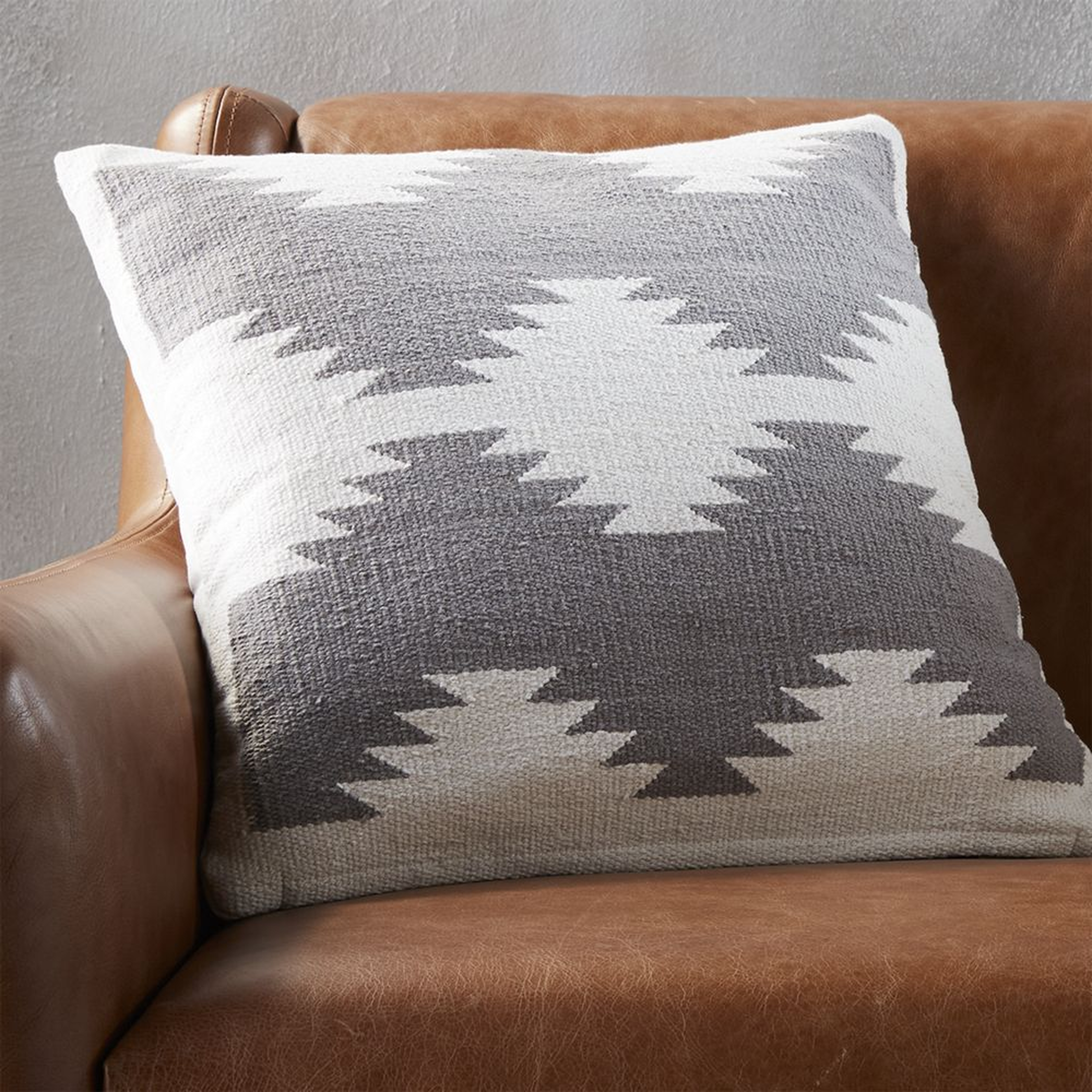 18" tecca pillow with feather-down insert - CB2