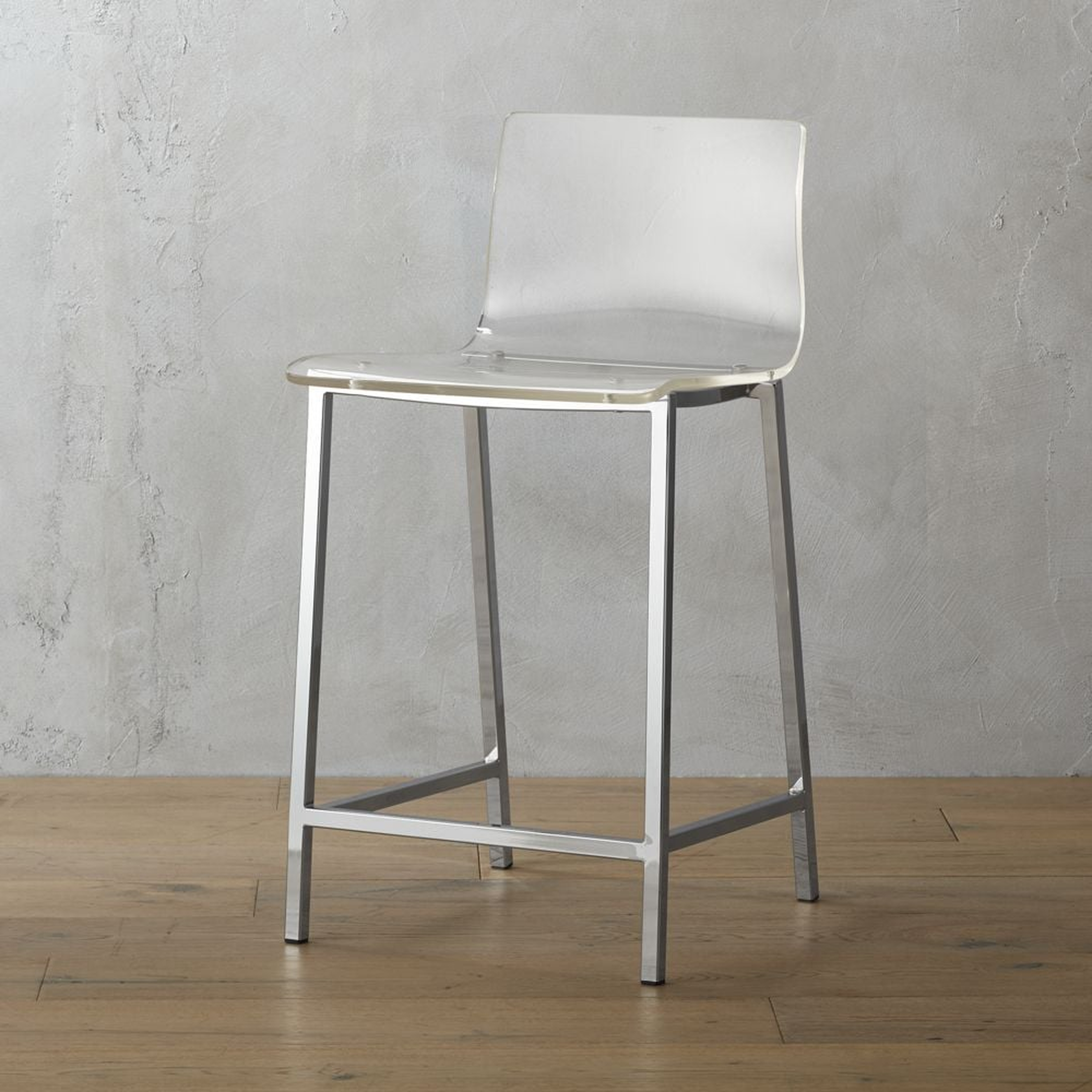 "vapor 24"" acrylic counter stool" - CB2