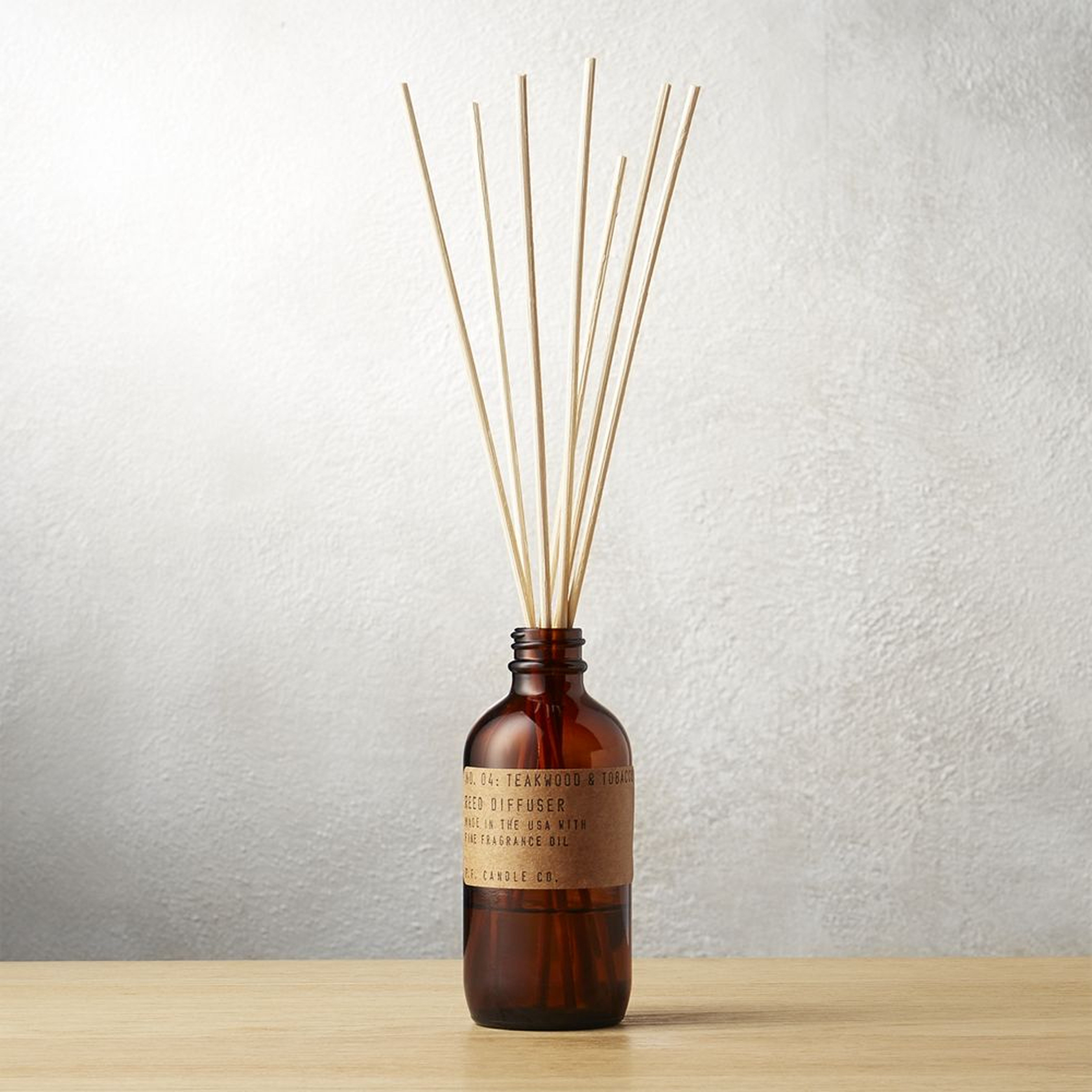 teakwood and tobacco reed diffuser - CB2