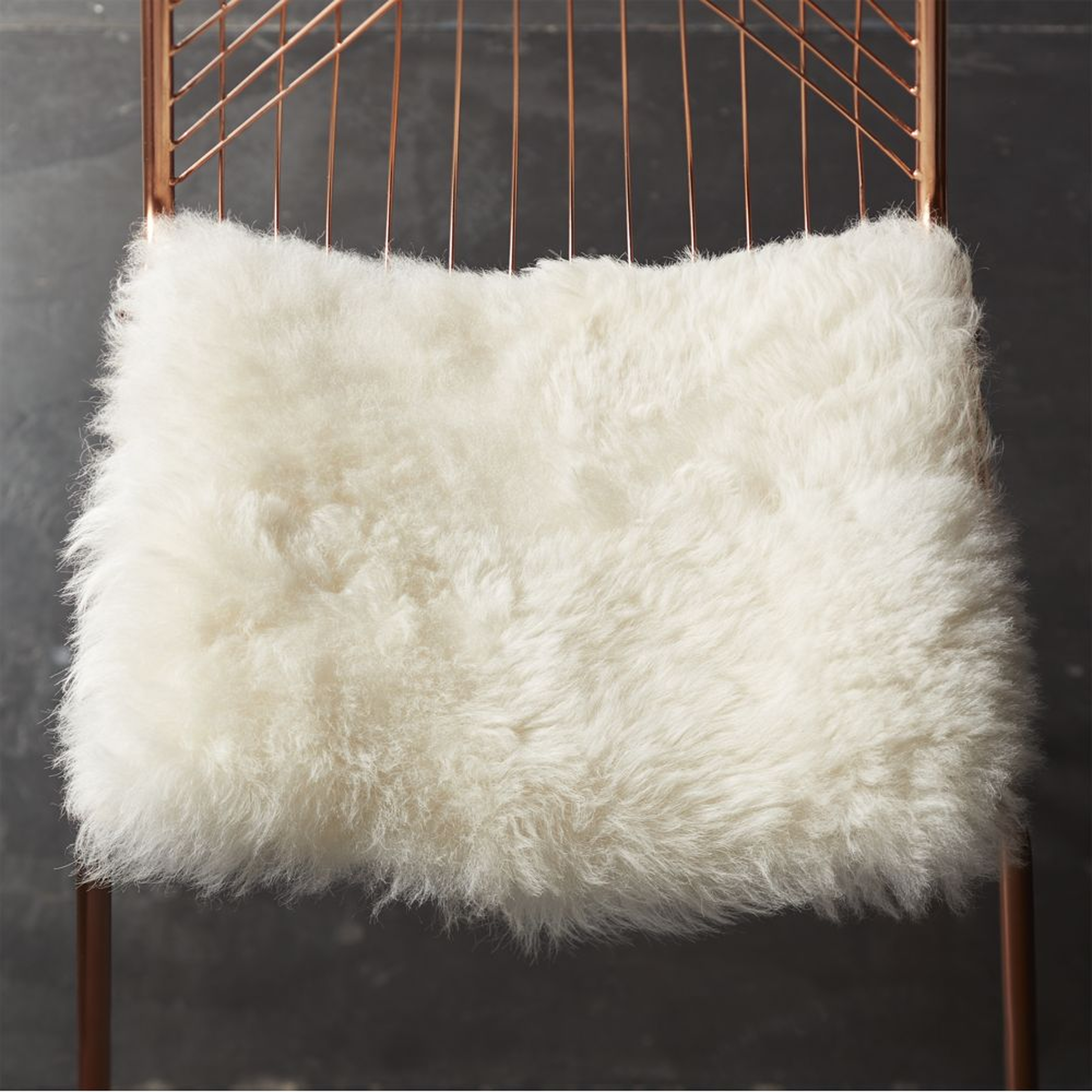 icelandic sheepskin chair pad - CB2