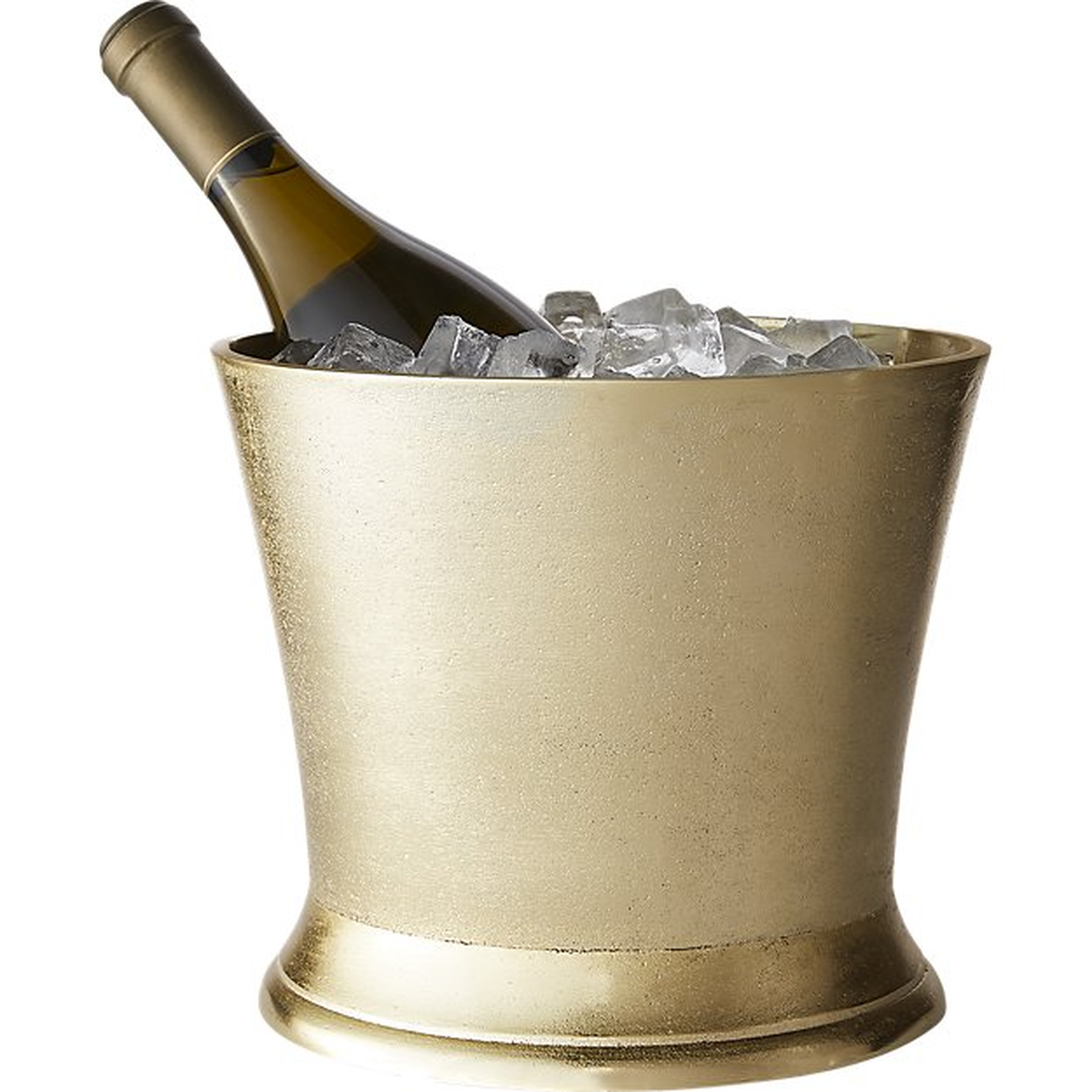 gilded gold ice bucket-wine chiller - CB2
