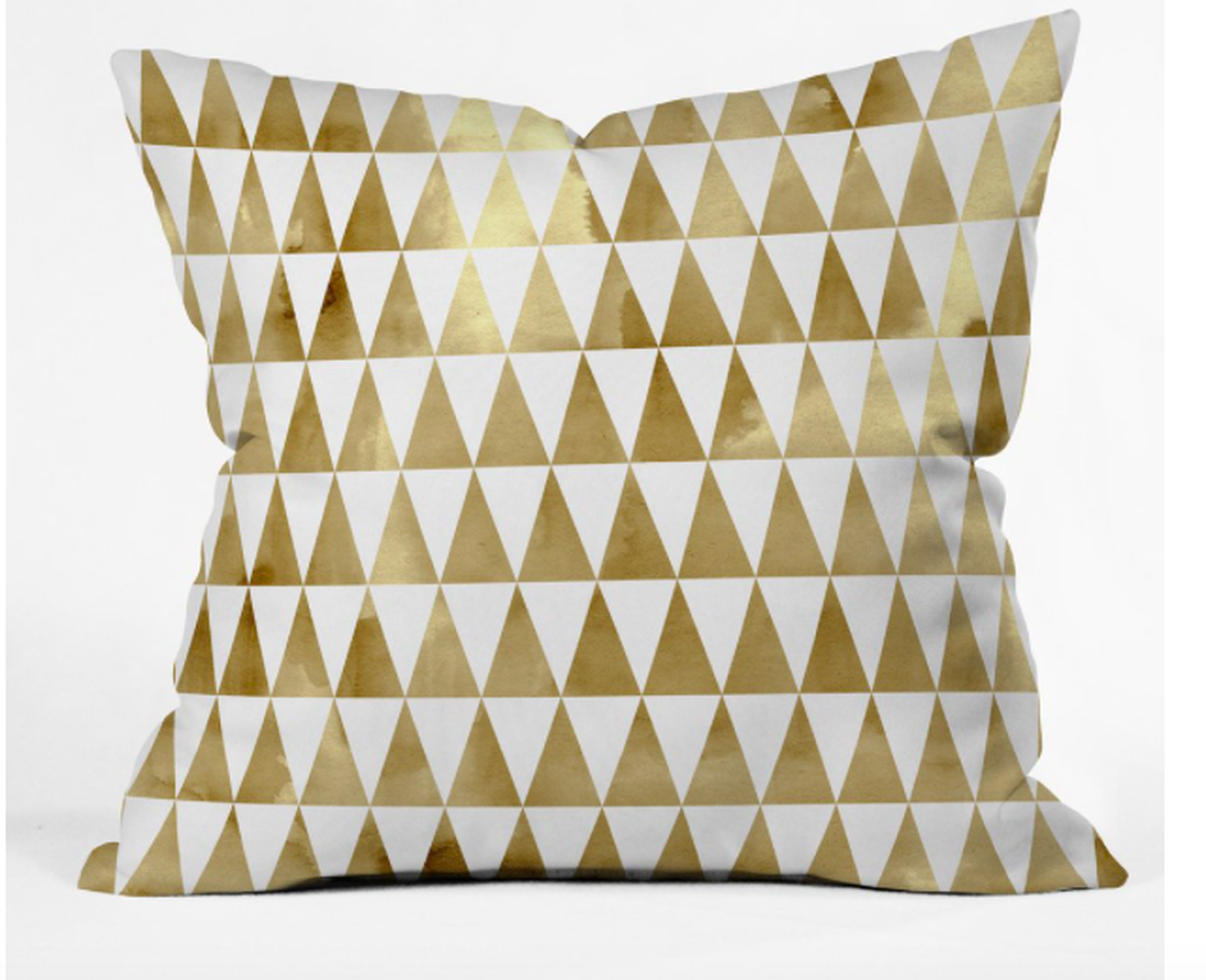 TRIANGLE PATTERN GOLD 20 x 20 with Insert - Wander Print Co.