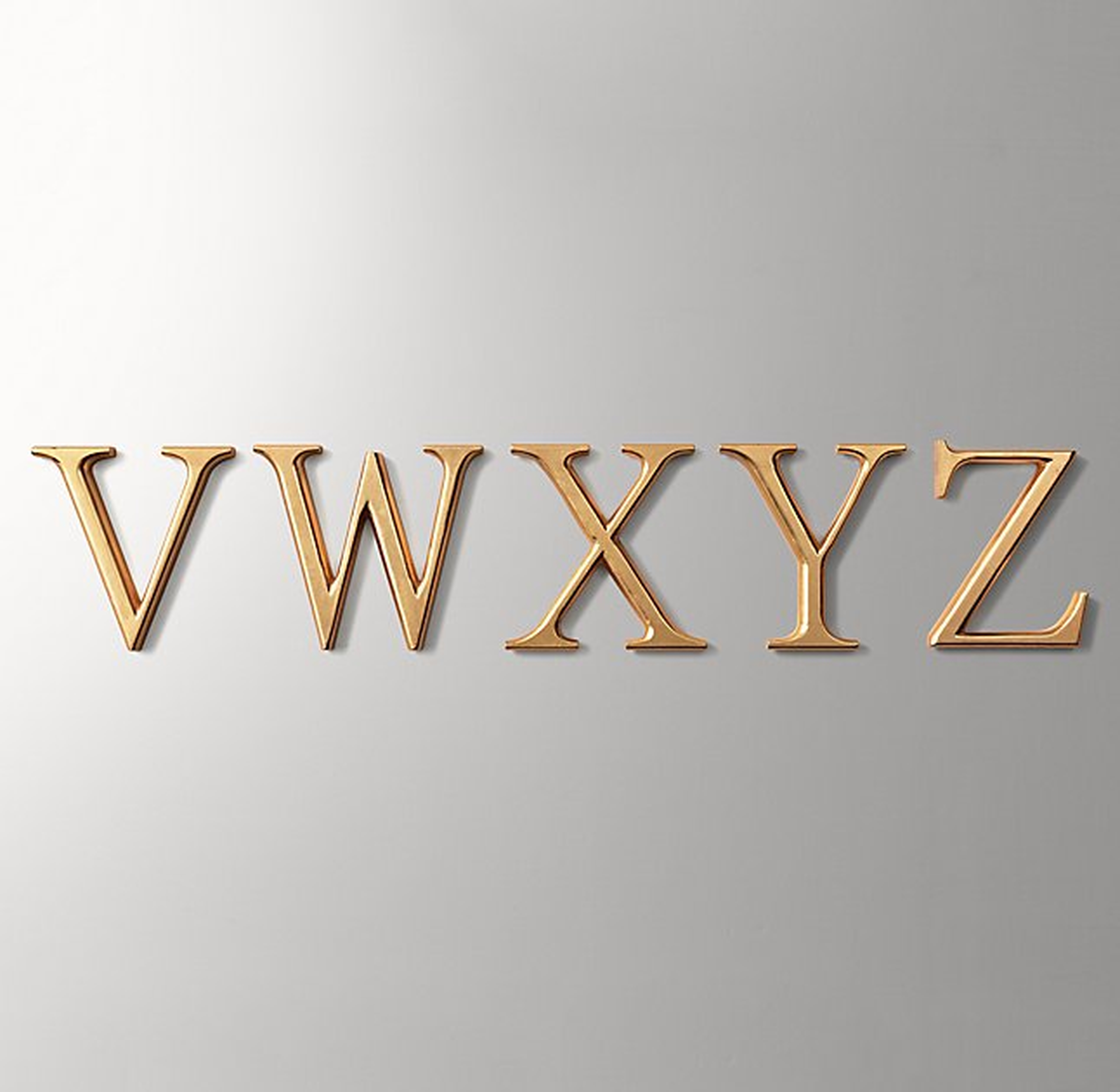 ANTIQUED GILT WOOD LETTERS-W - RH Baby & Child