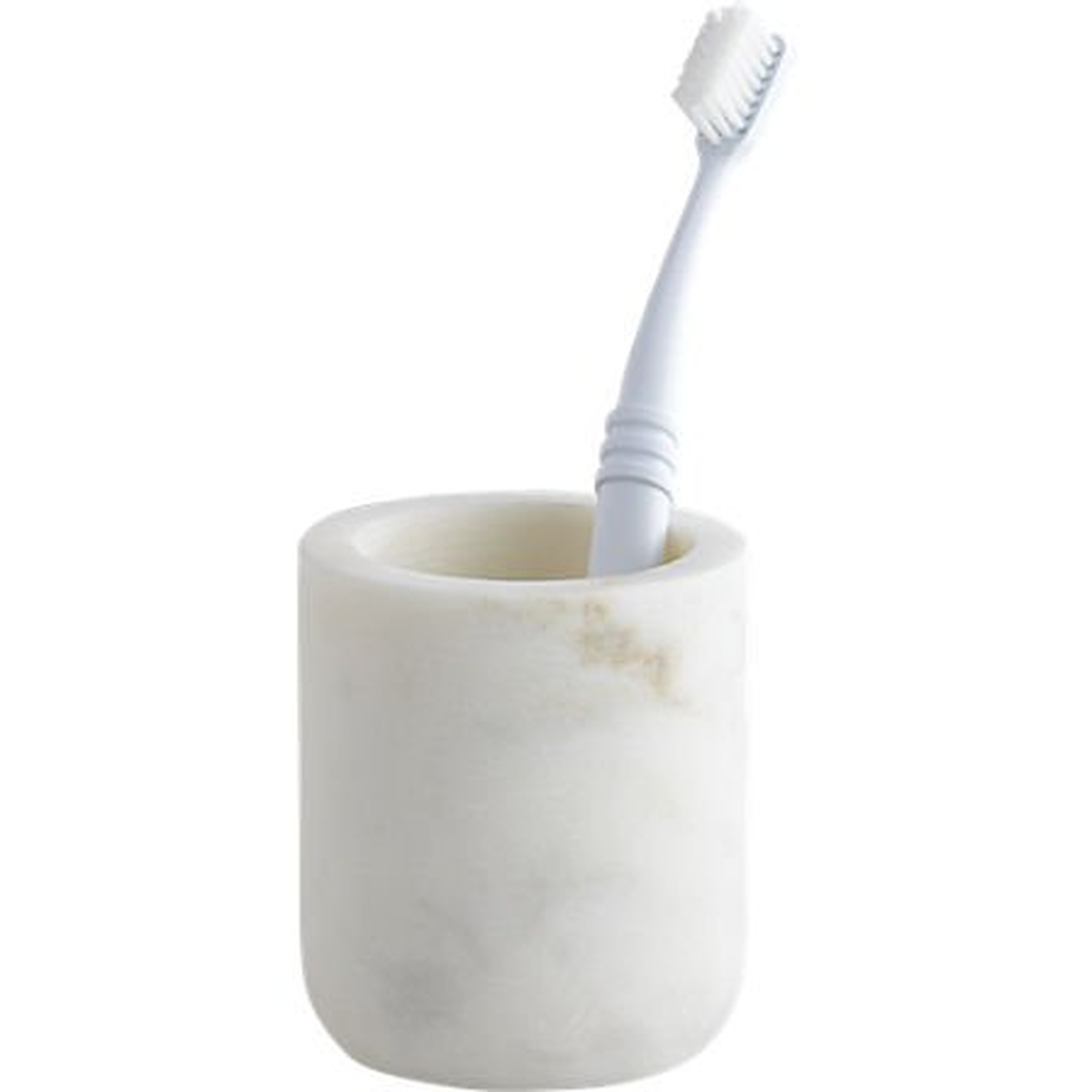 Nexus White Marble Toothbrush Holder - CB2