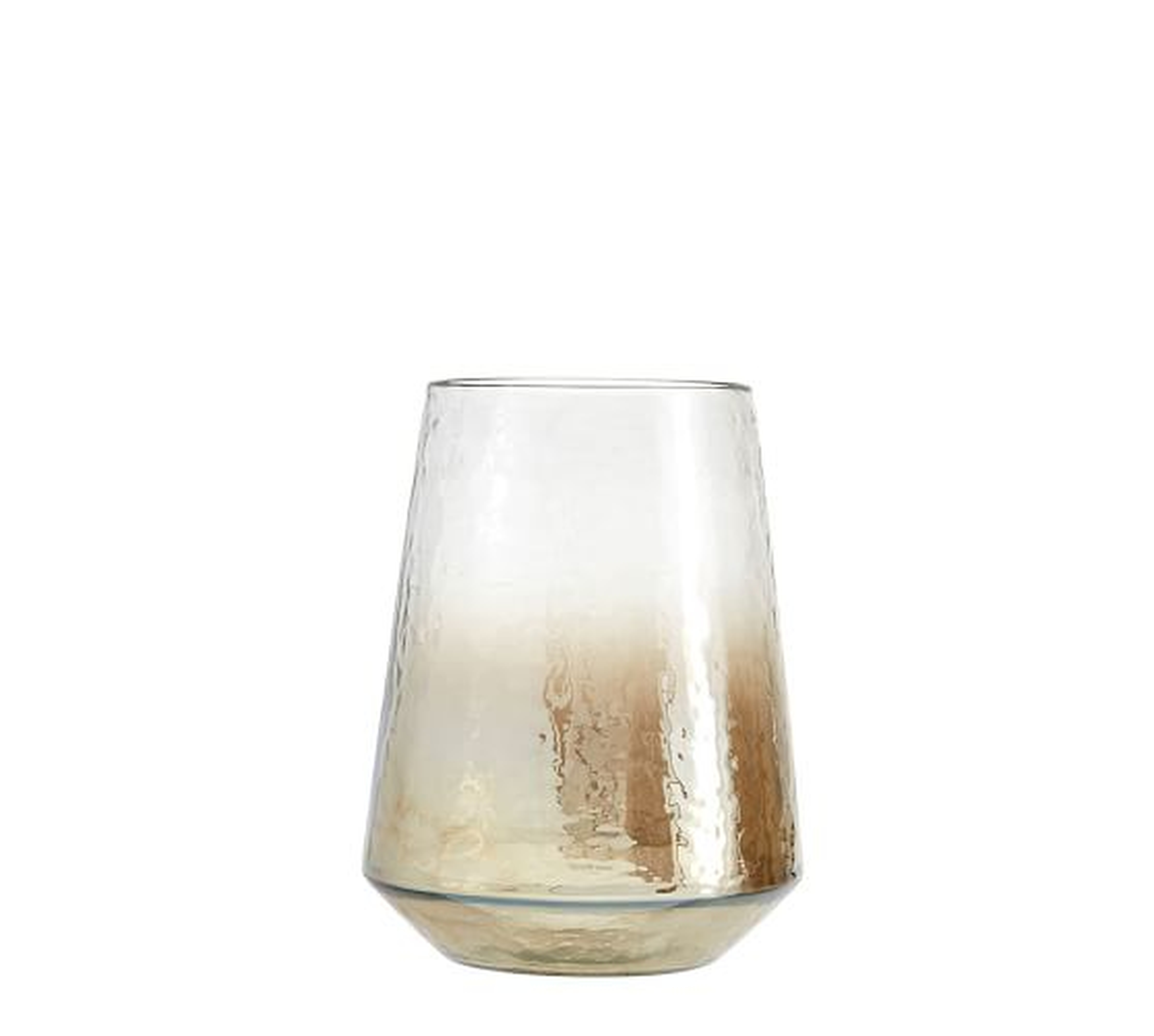 Warbled Luster Glass Hurricane, Large - Pottery Barn