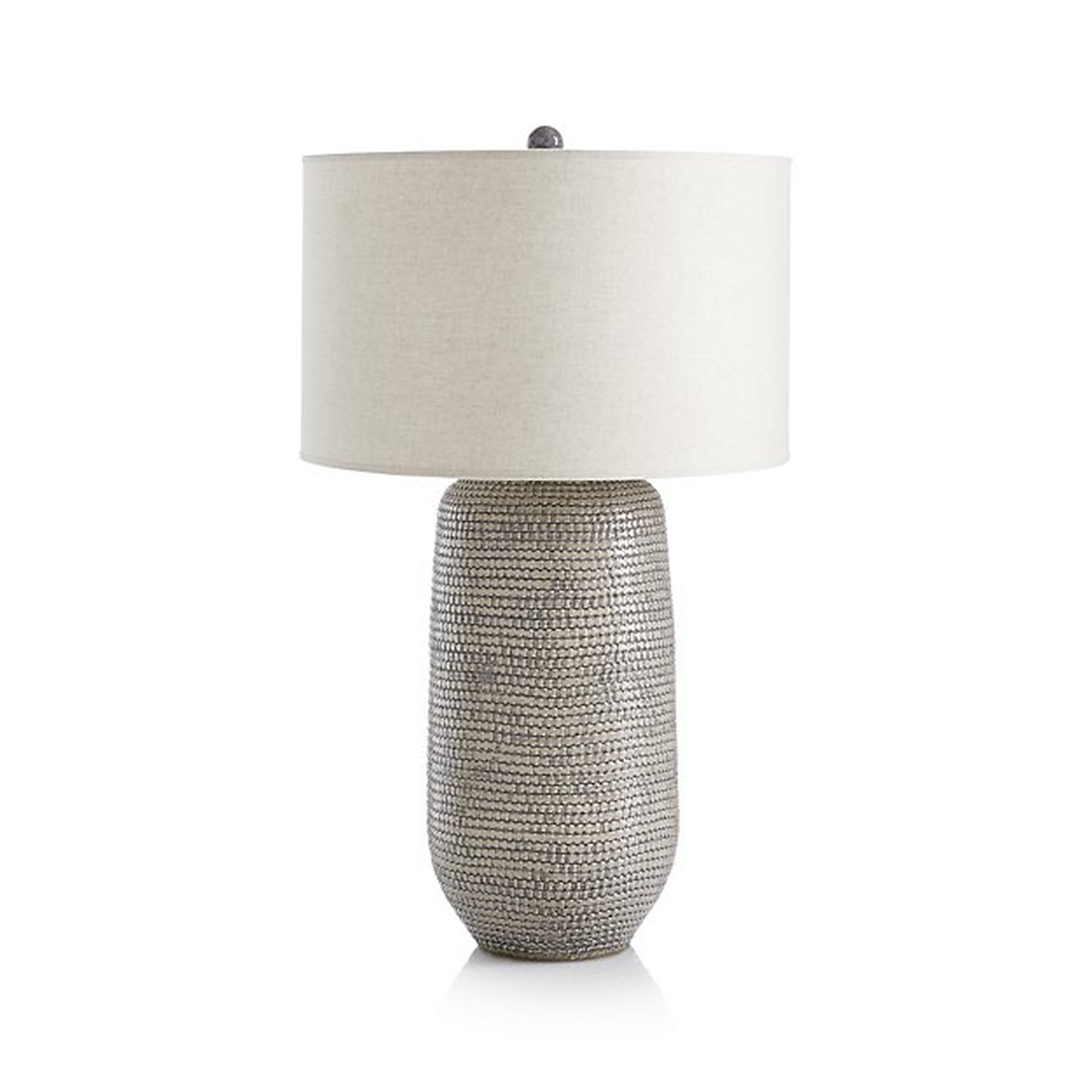 Cane Grey Table Lamp - Crate and Barrel