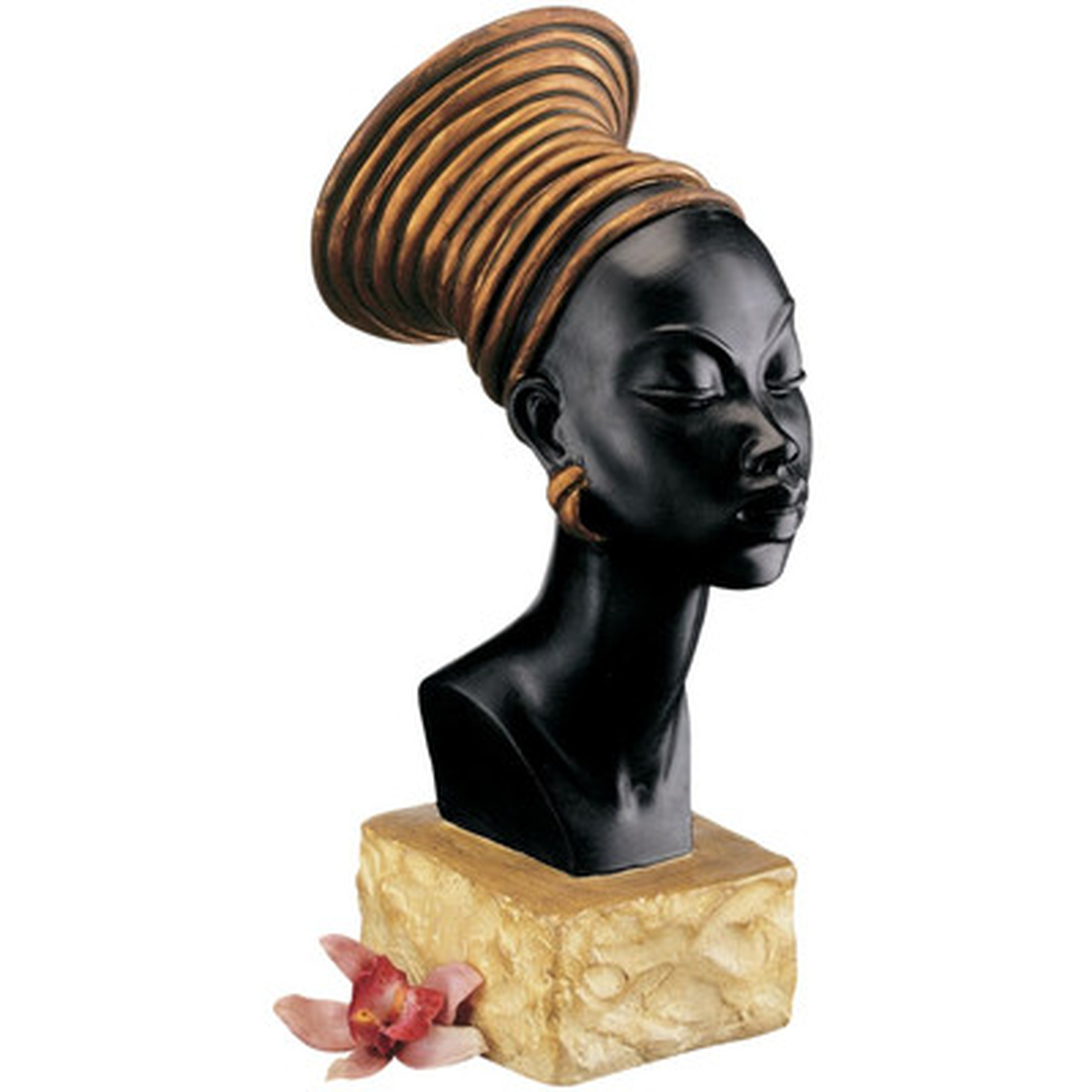 "Nubian Kandake Sculptural Bust" - Wayfair