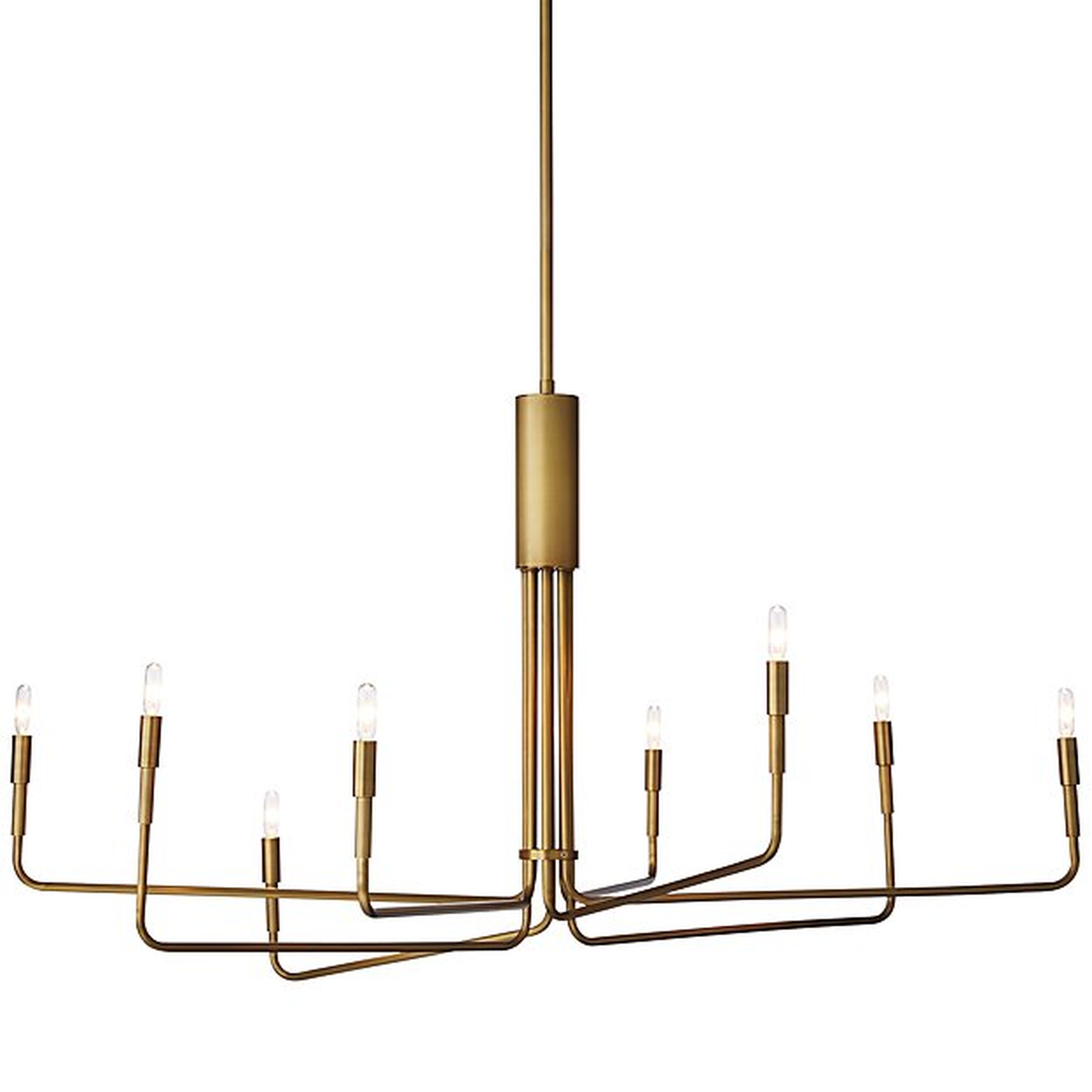Clive Large Brass Chandelier - 8 Arm - Crate and Barrel