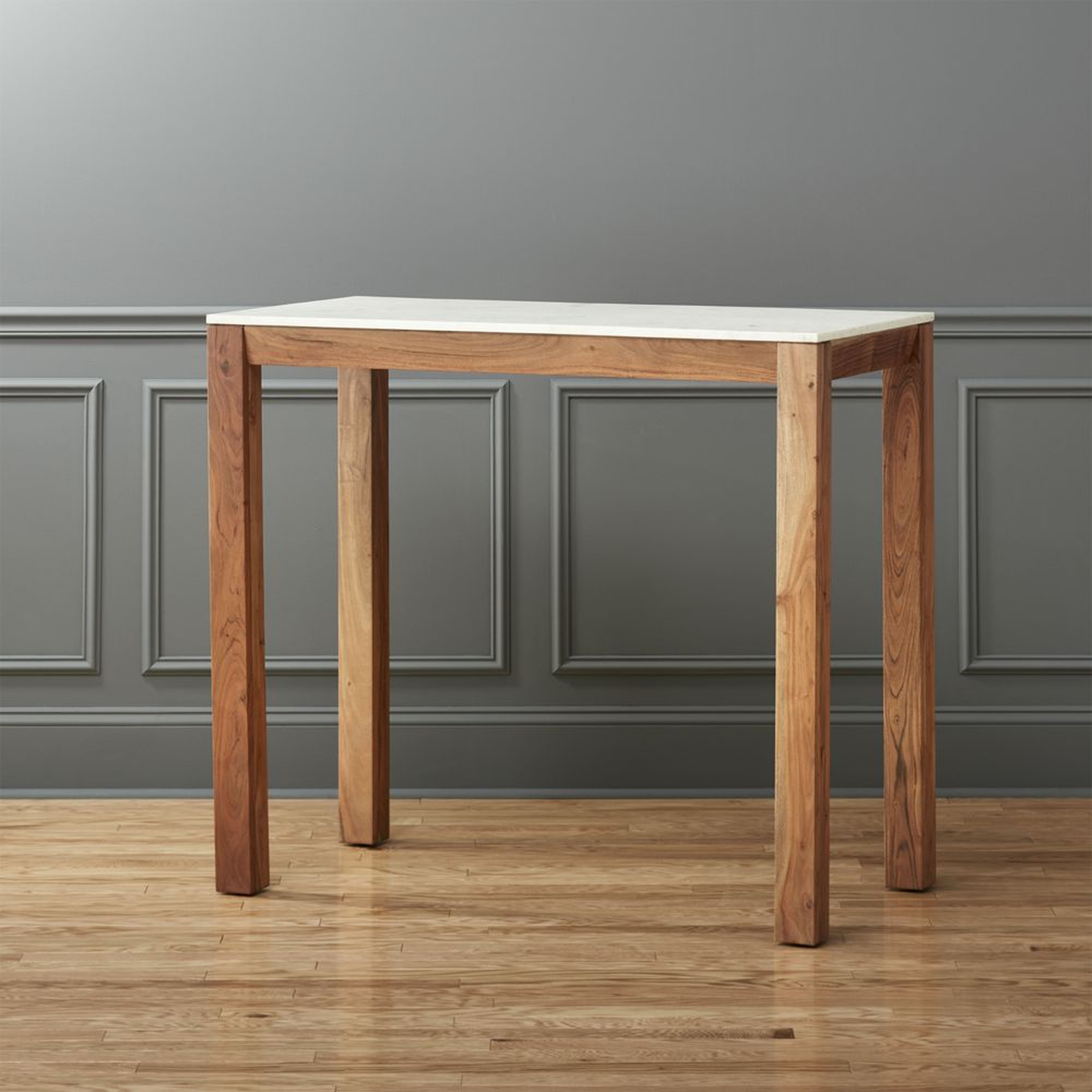 Palate Marble High Dining Table-Estimated Mid-November - CB2