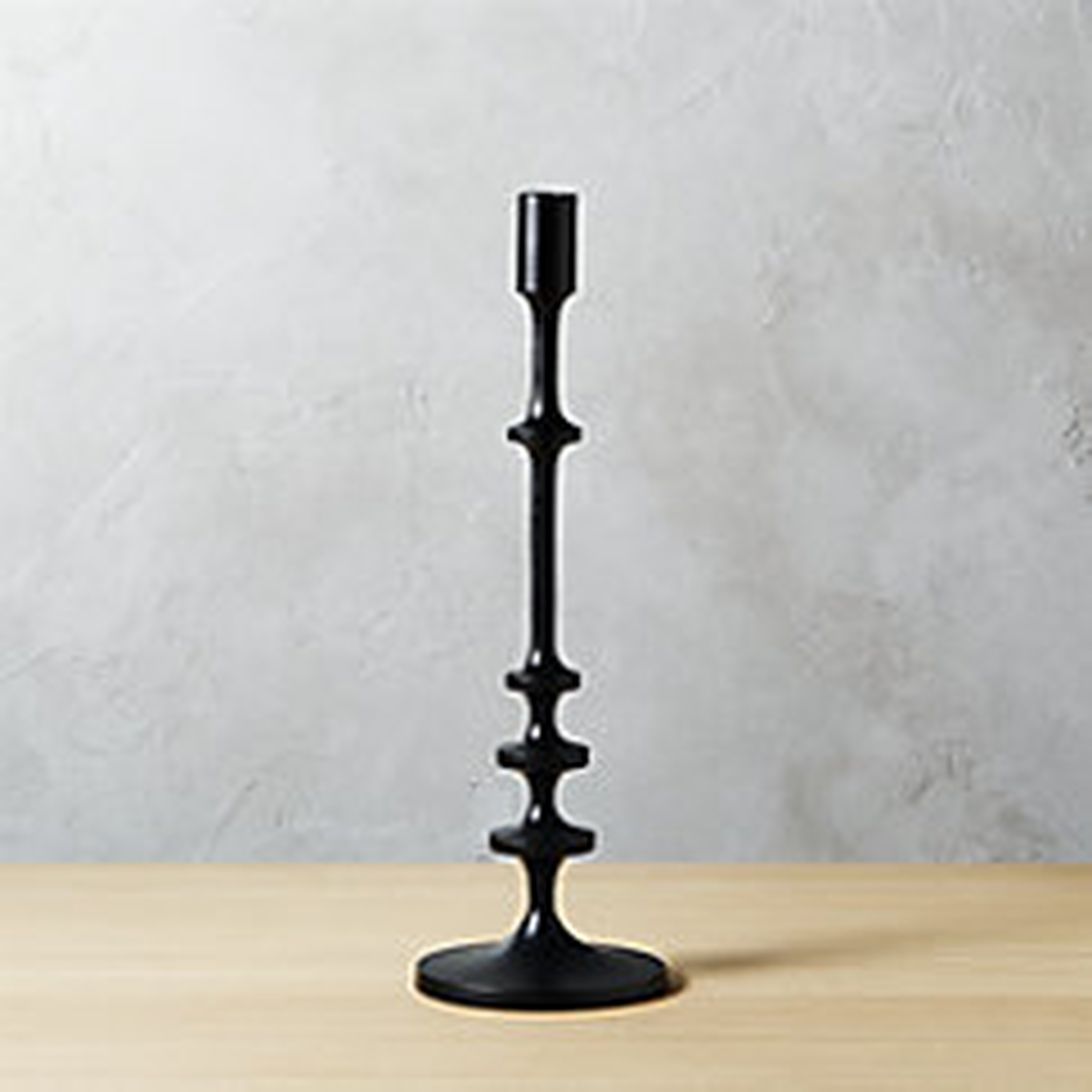 allis black taper candle holders - Medium - CB2