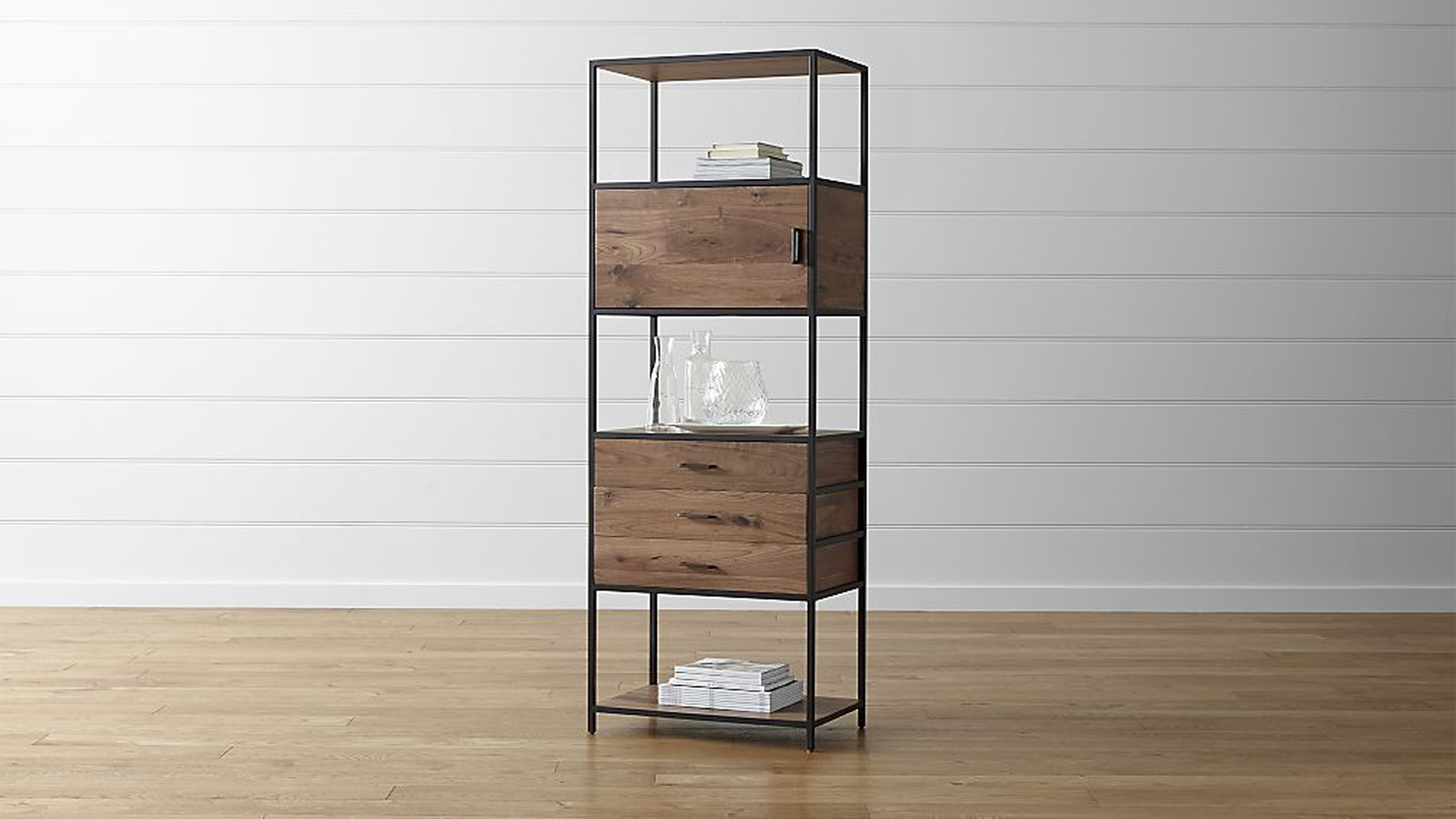 Knox Tall Storage Bookcase - Crate and Barrel