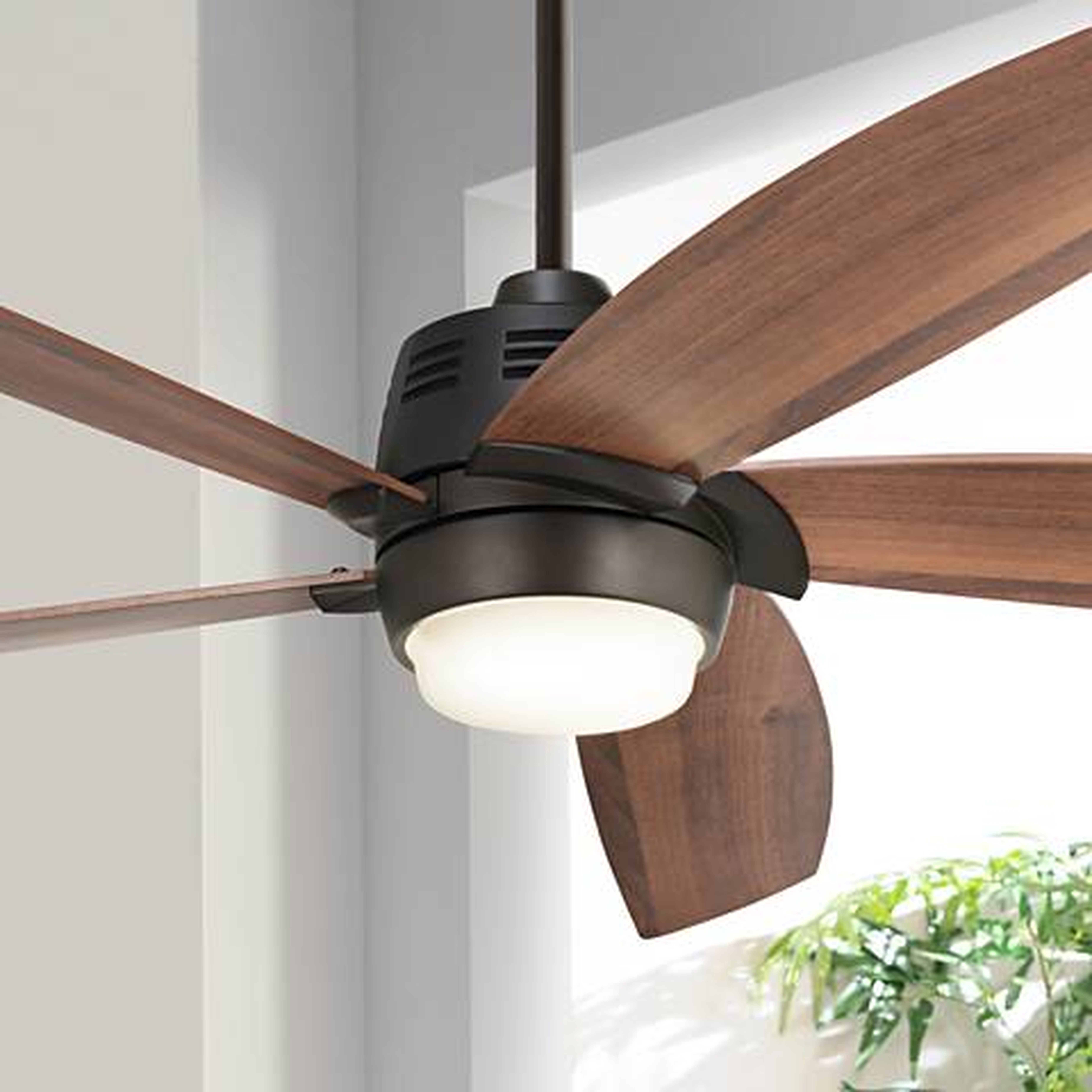 56" Casa Ecanto™ Oil-Rubbed Bronze LED Ceiling Fan - Lamps Plus
