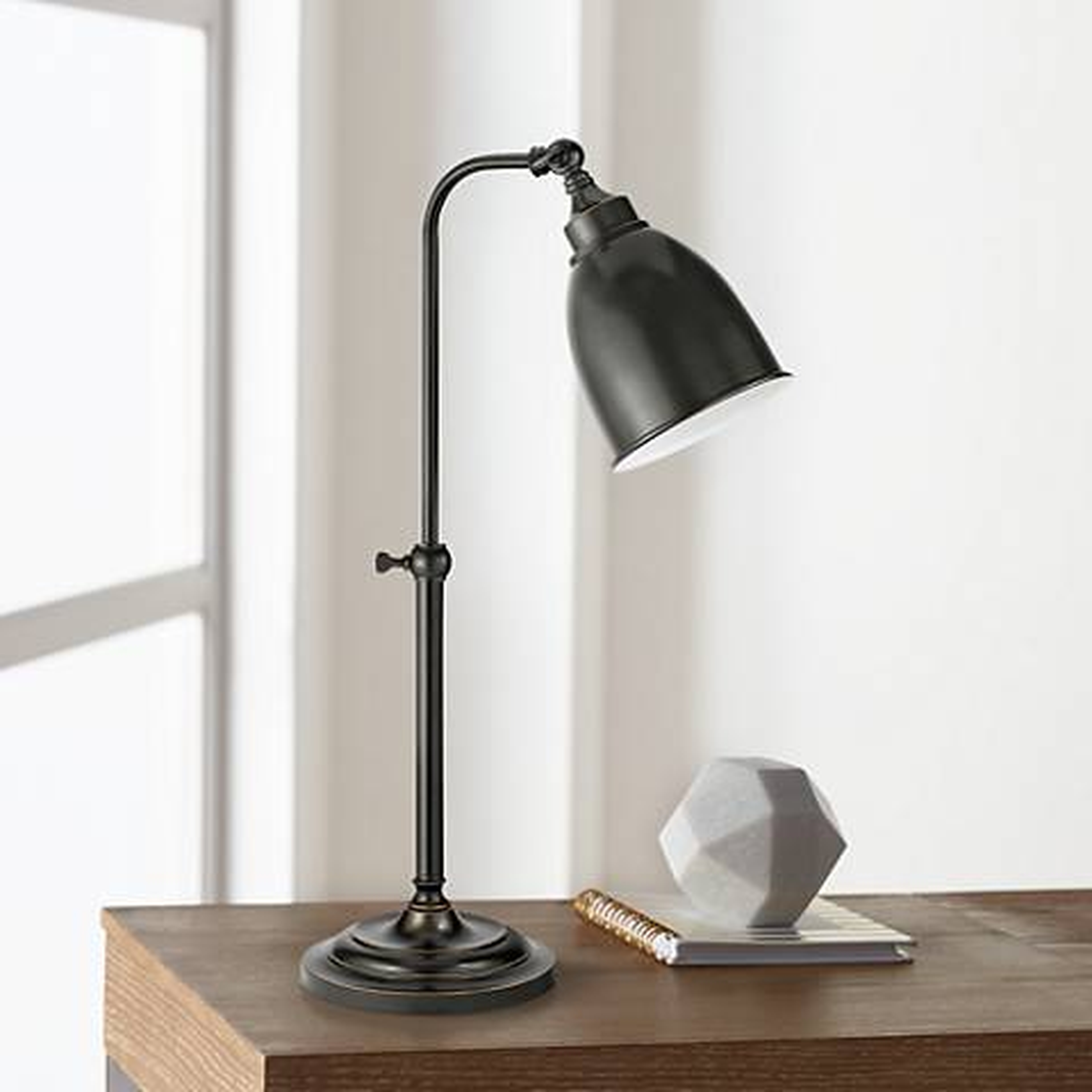 Dark Bronze Metal Adjustable Pole Pharmacy Table Lamp - Lamps Plus