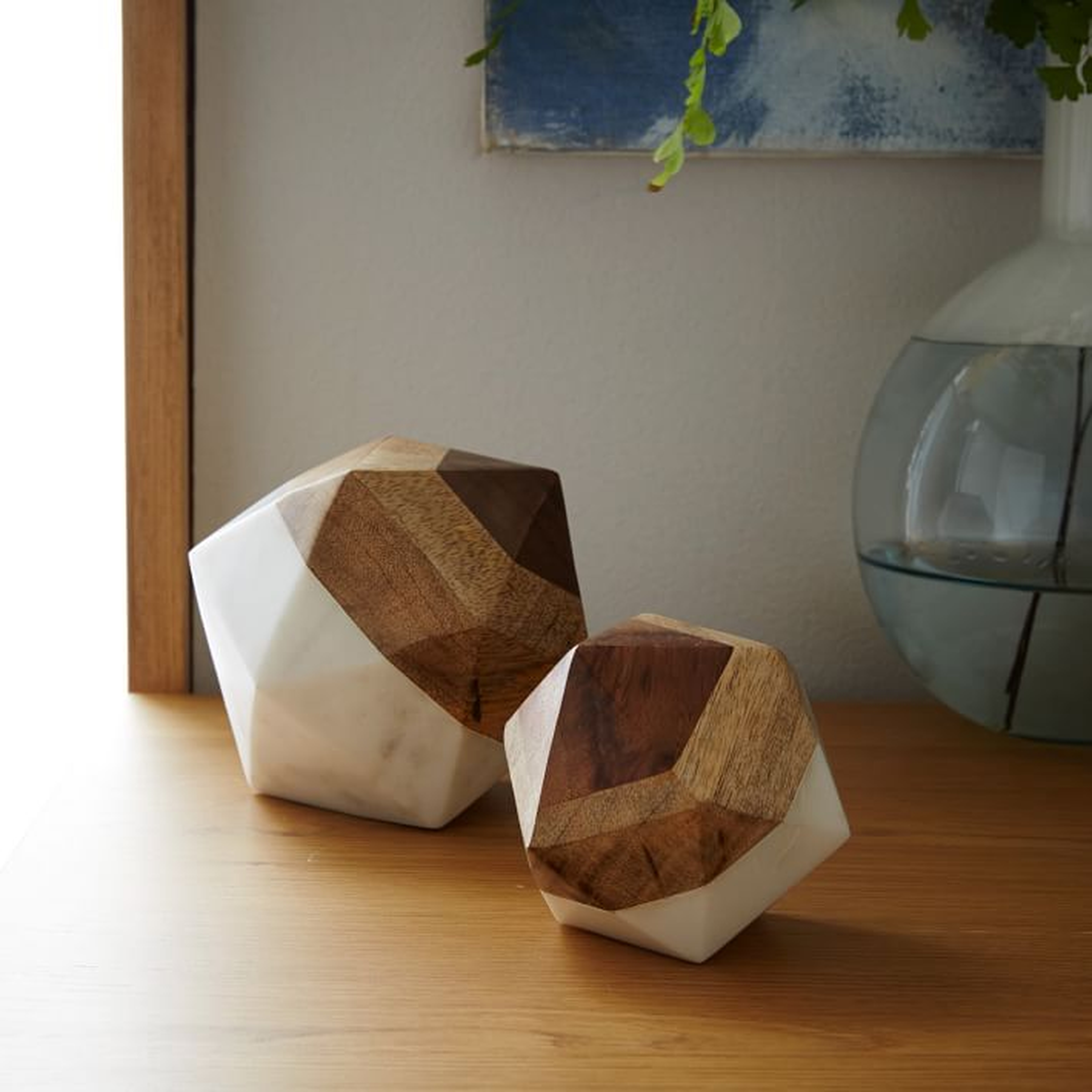 Marble + Wood Geometric Objects - West Elm