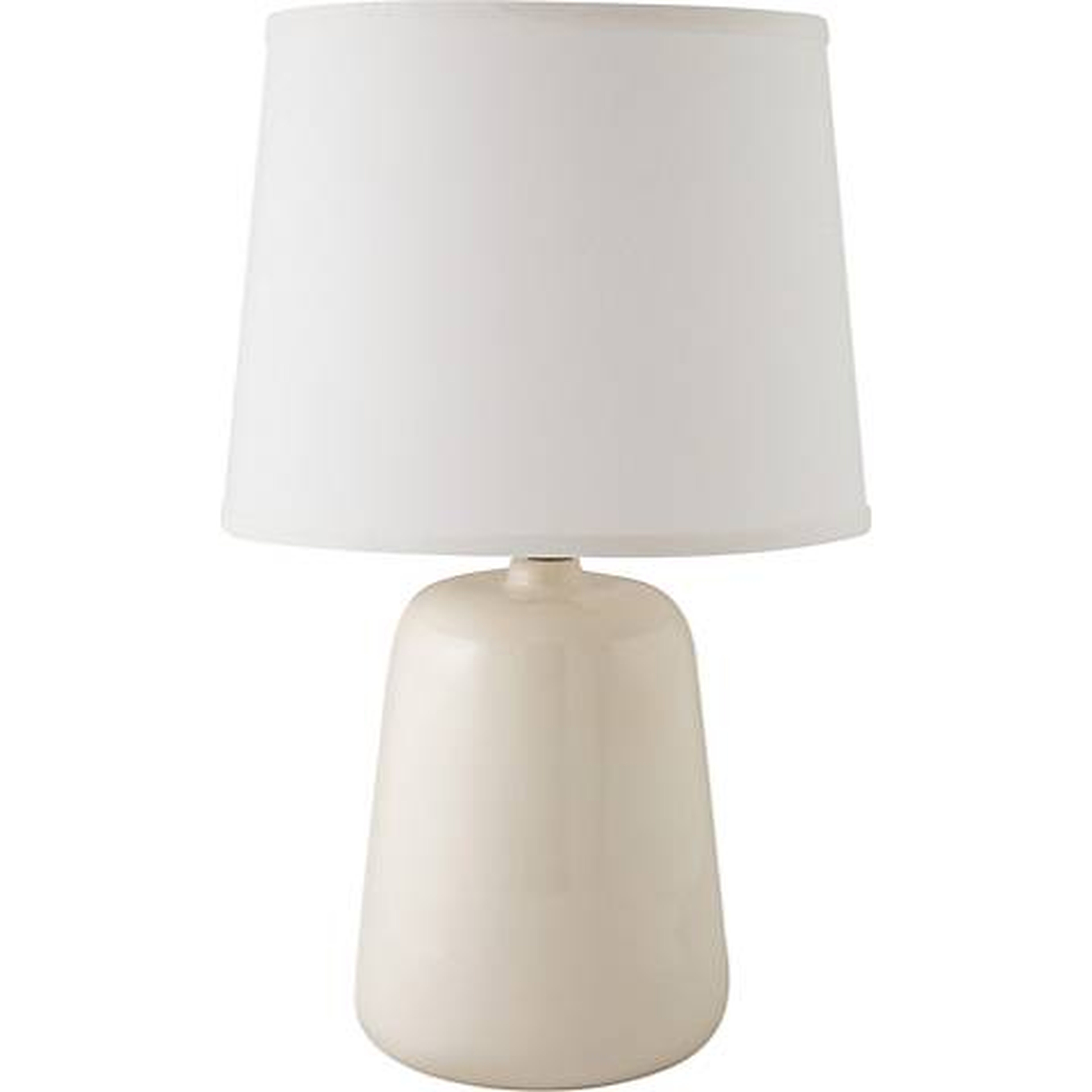 RiverCeramic® Gumdrop Gloss White Table Lamp - Lamps Plus