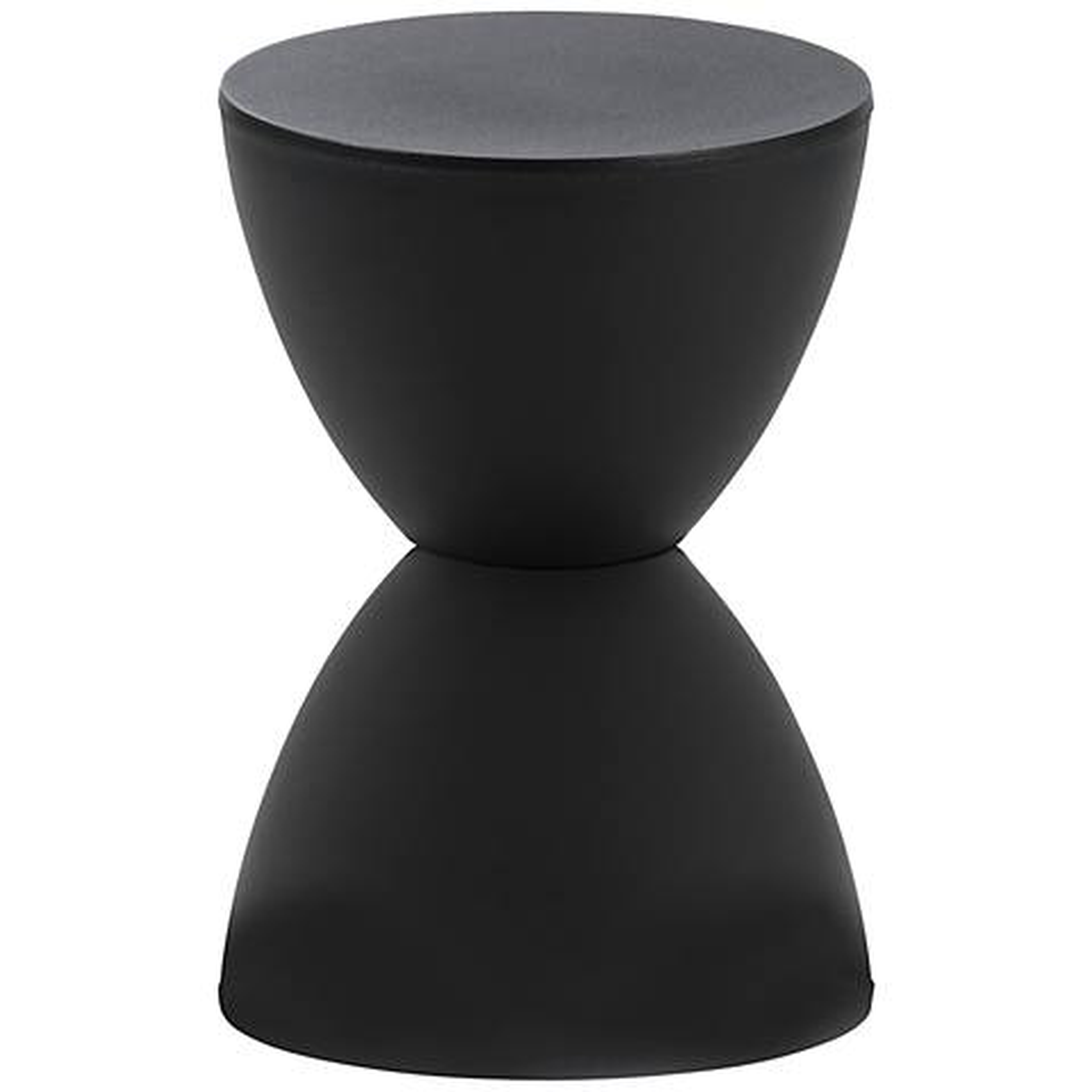 Sallie Black Small Table Stool - Lamps Plus