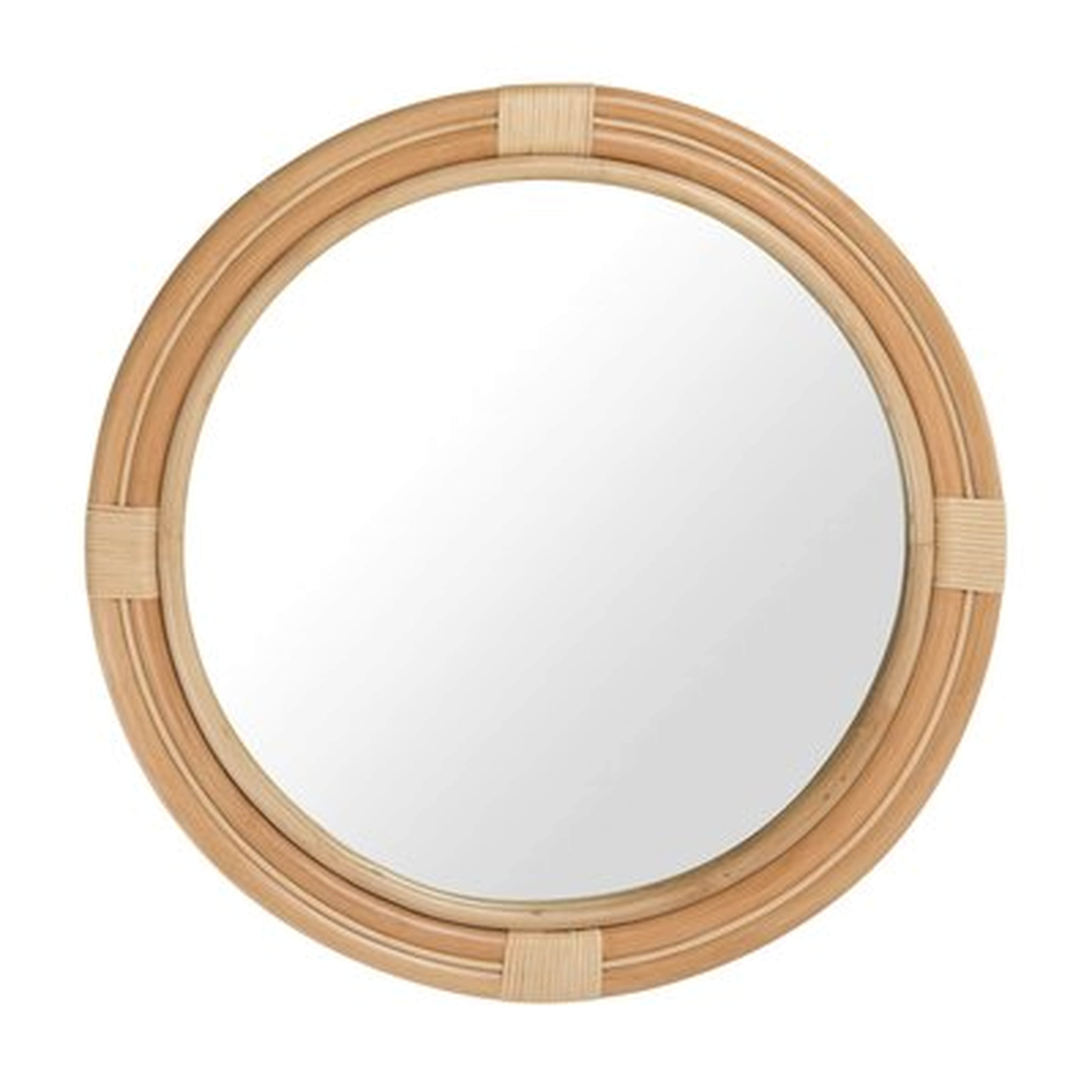Round Nautical Decorative Accent Mirror - Natural - Wayfair