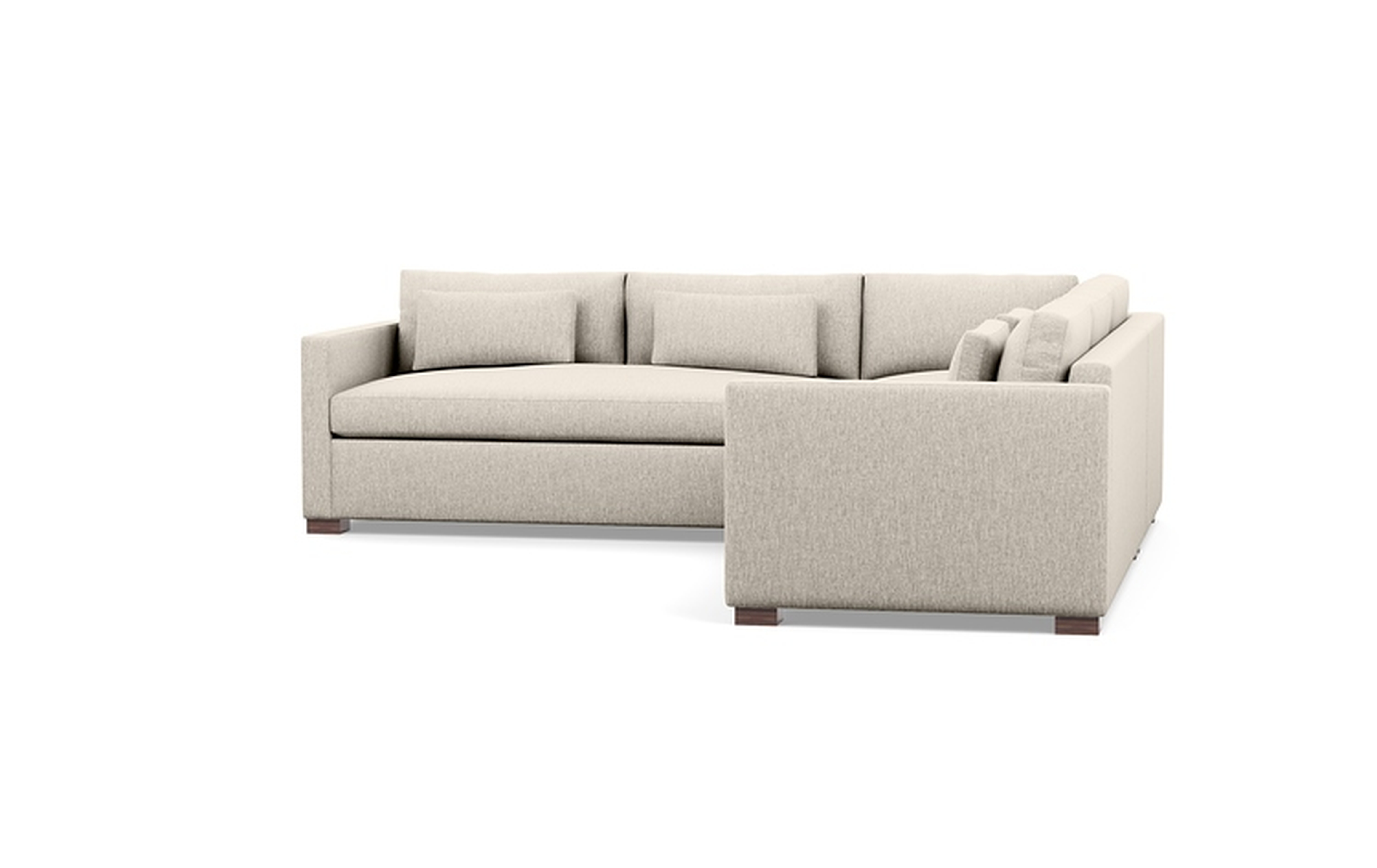 Charly Corner Sectional - 120" - Wheat Cross Weave - Interior Define