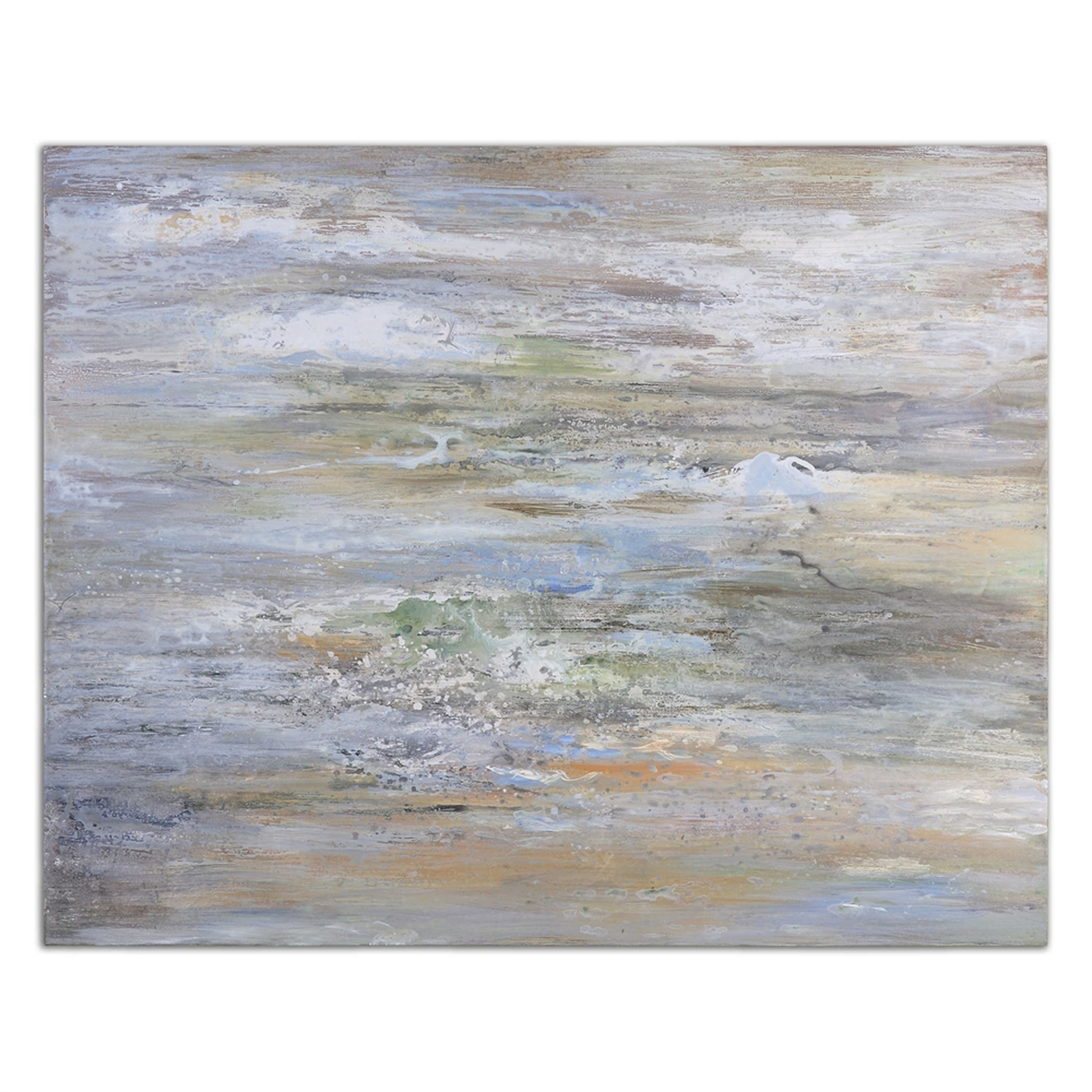 "Misty Morning" by Grace Feyock Original Painting on Canvas- 36" H x 48" W x 2" D- Unframed - no mat - Hudsonhill Foundry