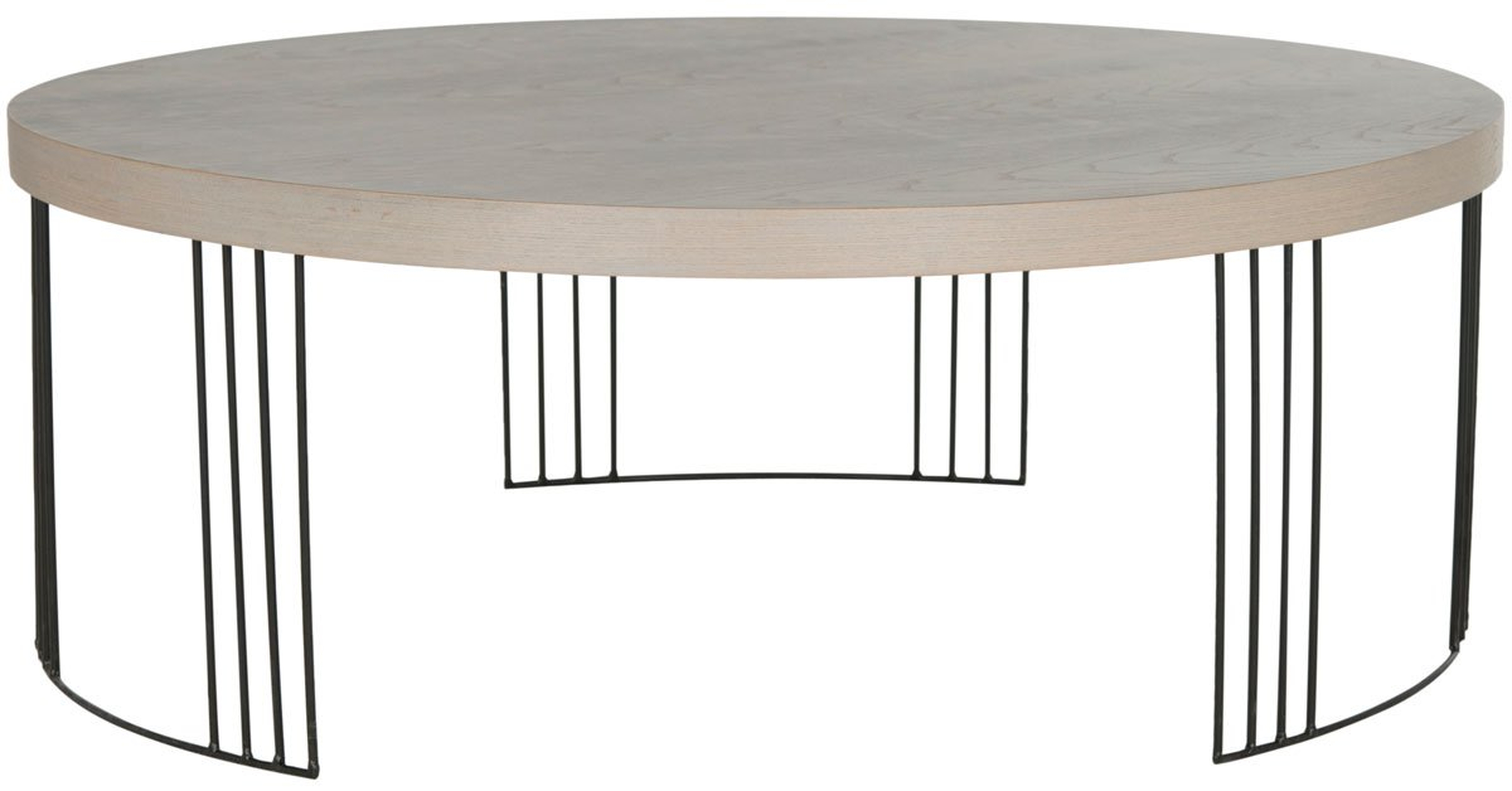 Keelin Mid Century Scandinavian Wood Coffee Table - Grey/Black - Arlo Home - Arlo Home