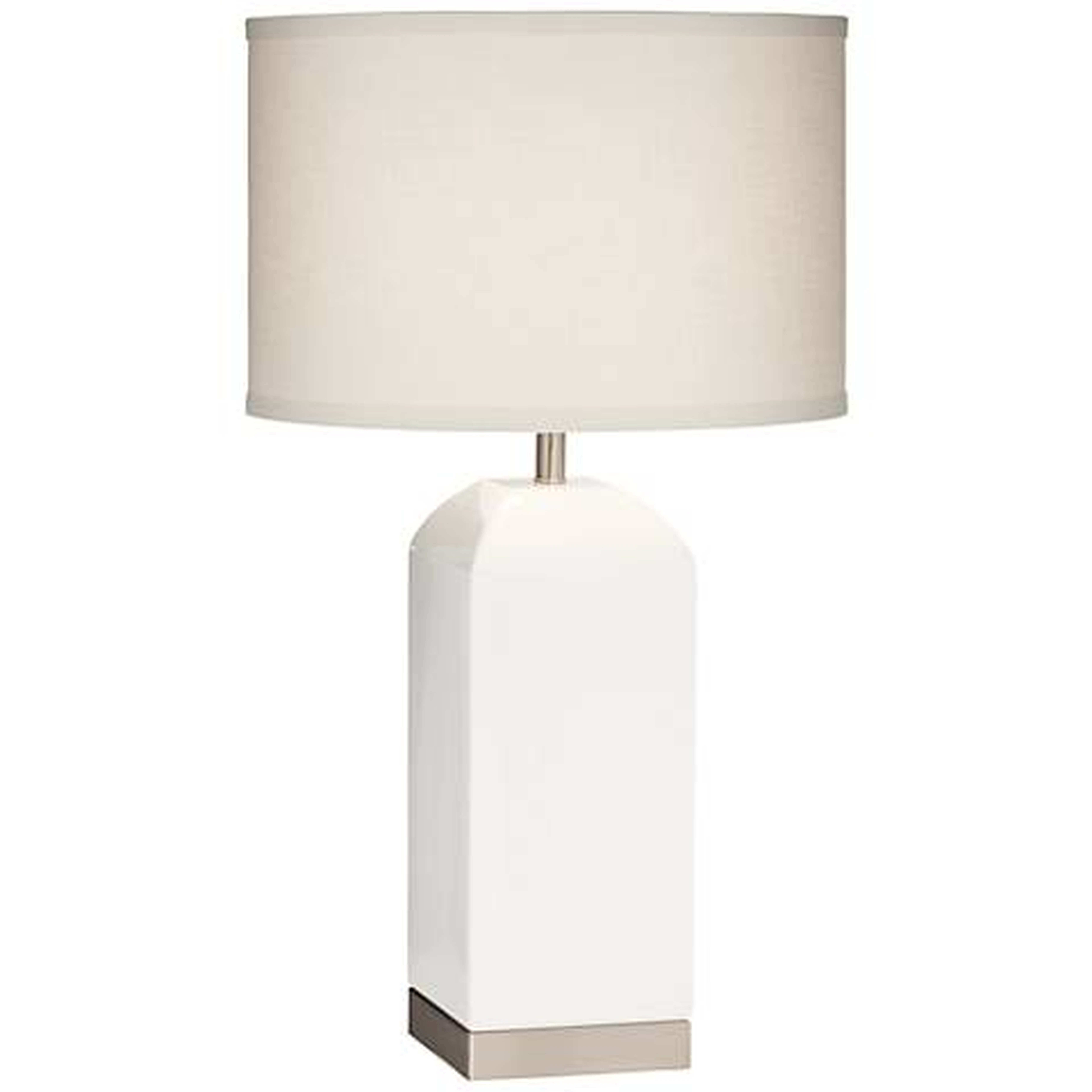 Willa Milk Box White Table Lamp - Lamps Plus