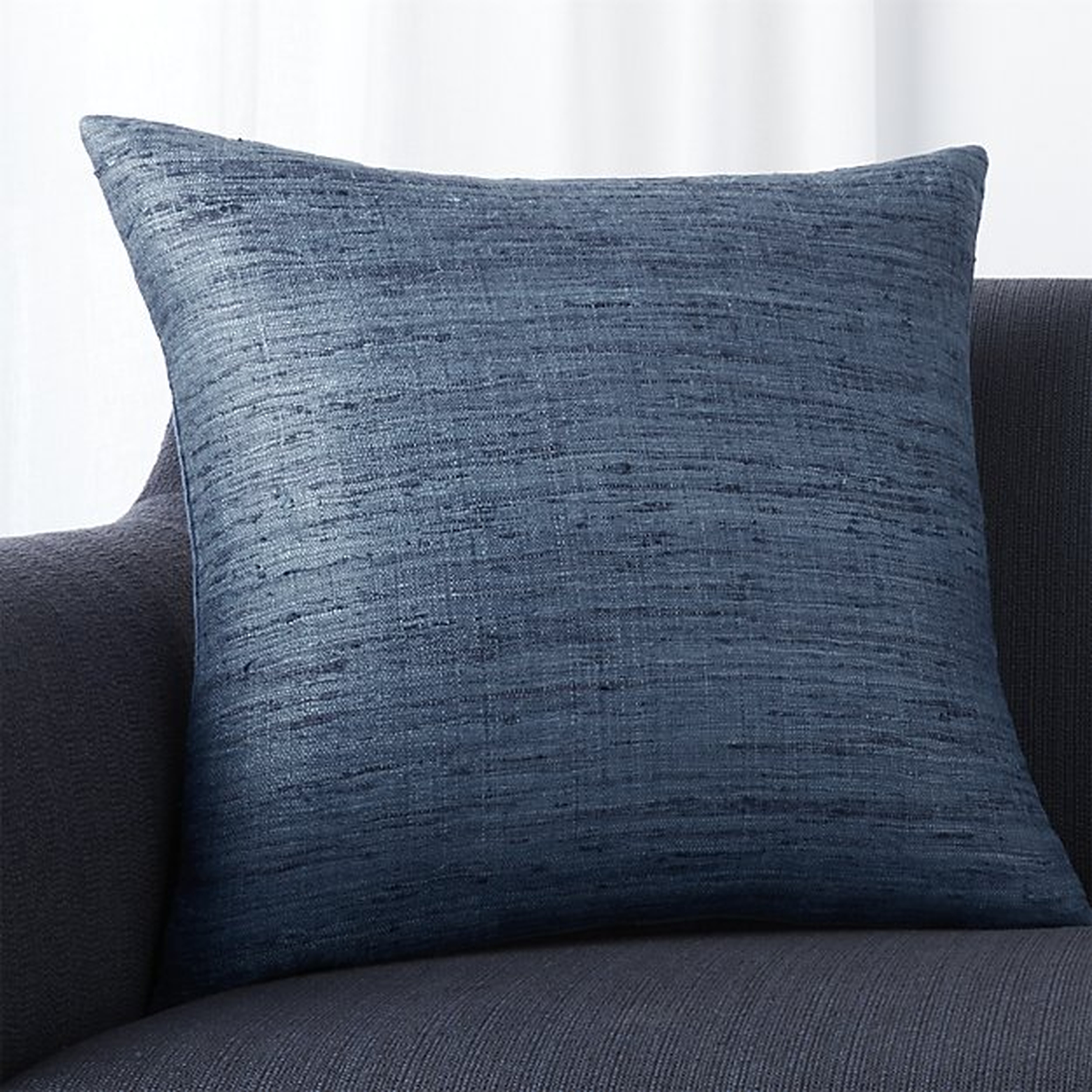 Trevino Delfe Blue 20" Pillow - Crate and Barrel