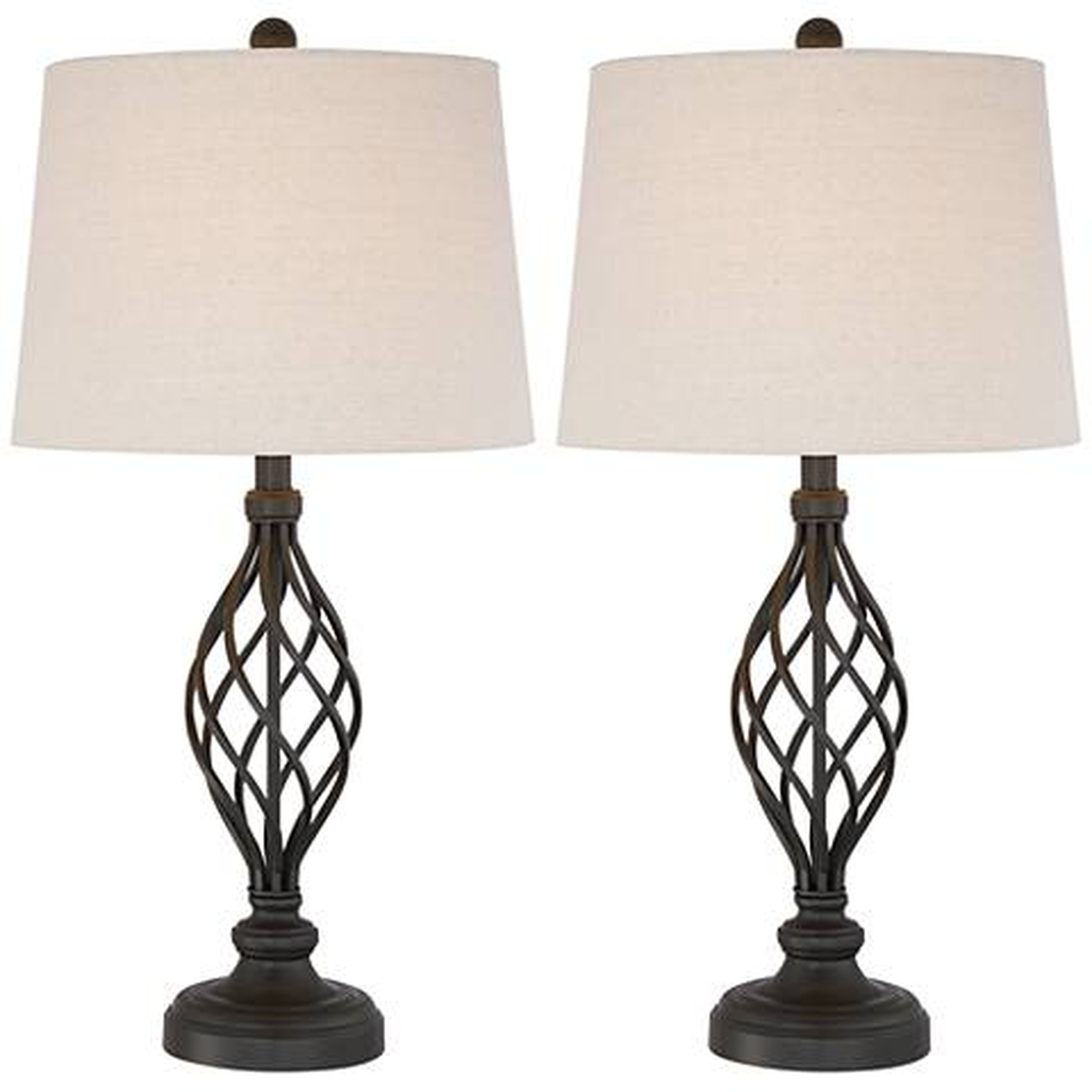 Annie Iron Scroll Table Lamps Set of 2 - Lamps Plus