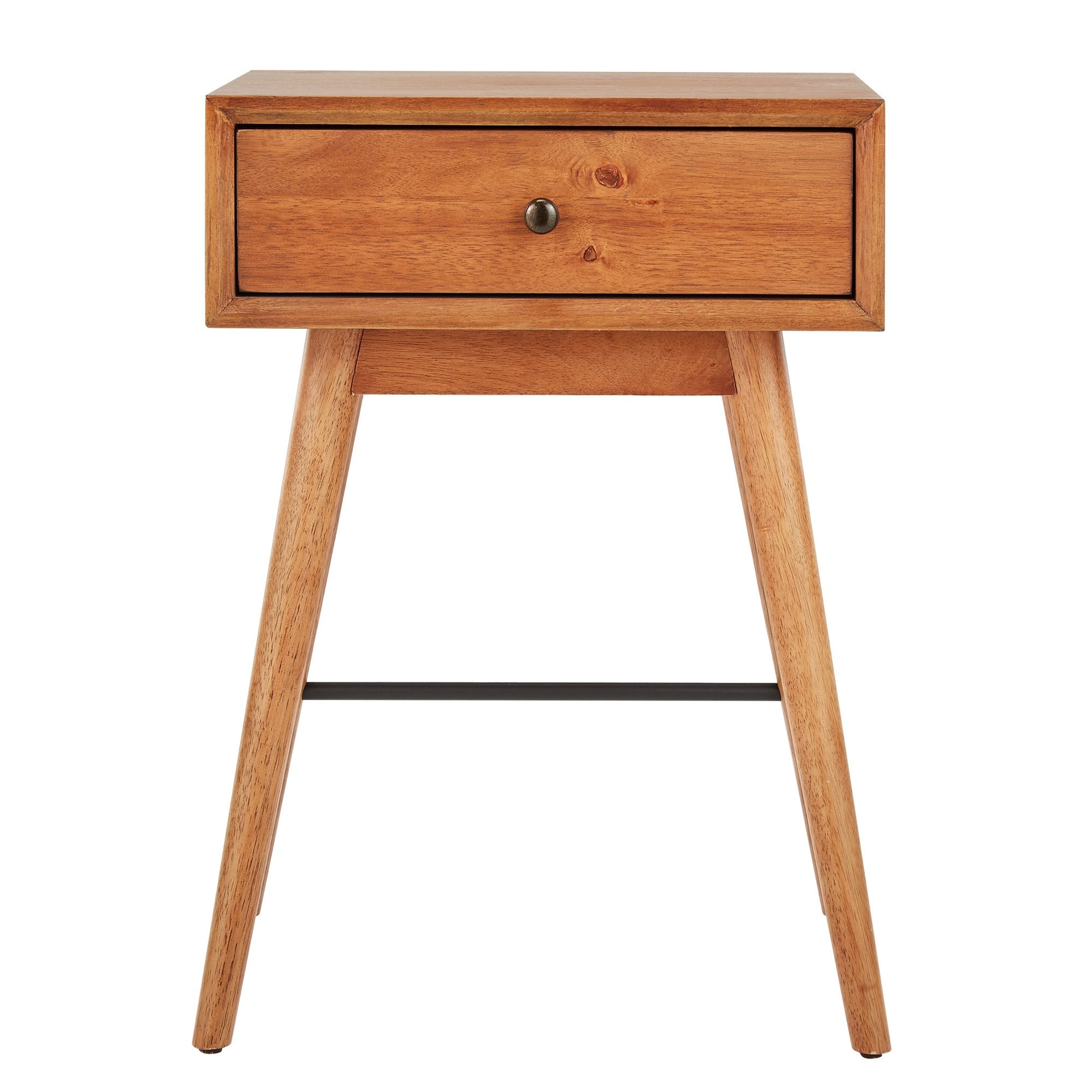 Aksel Brown Wood 1-Drawer End Table iNSPIRE Q Modern - Overstock