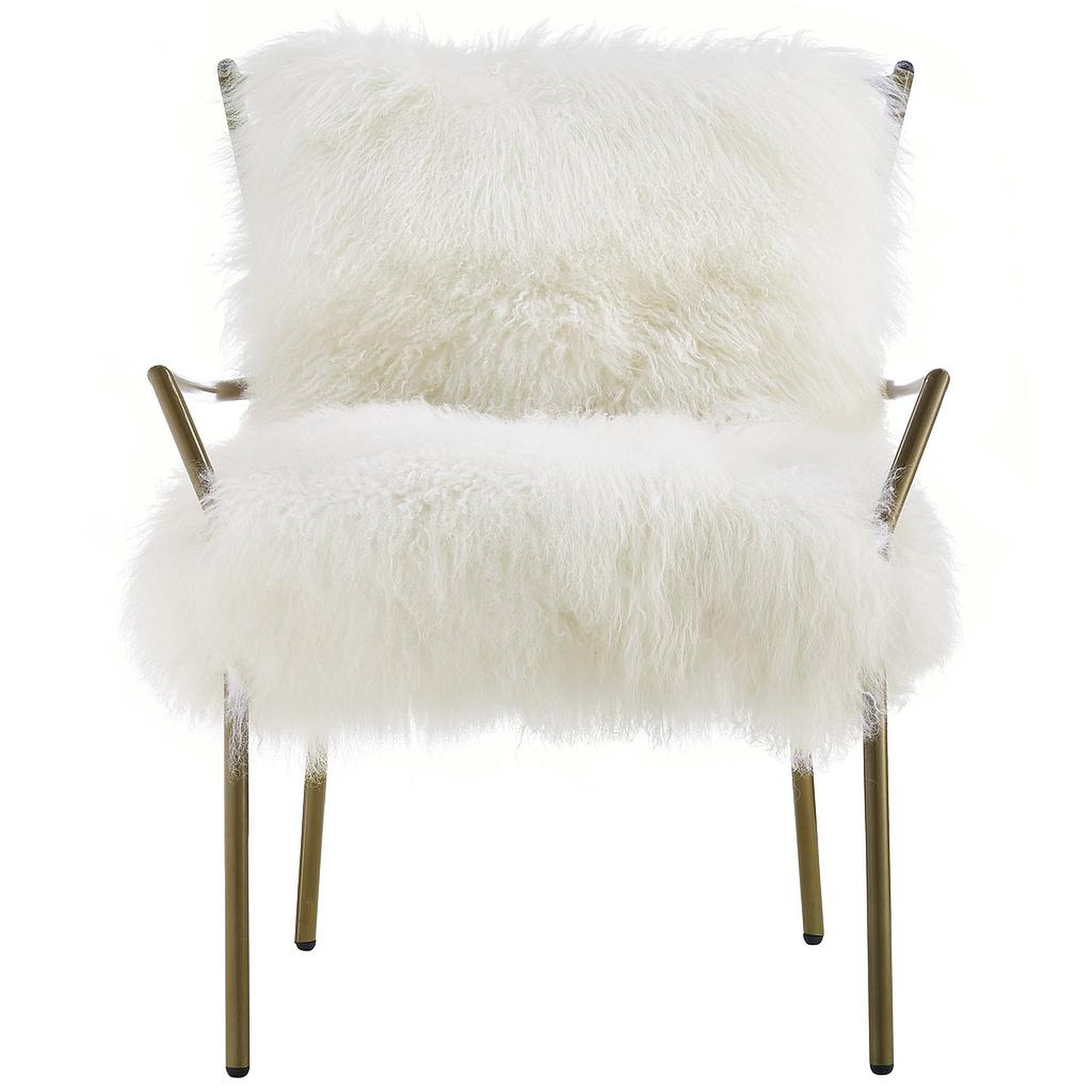 Cameron Chair, White & Gold - Studio Marcette