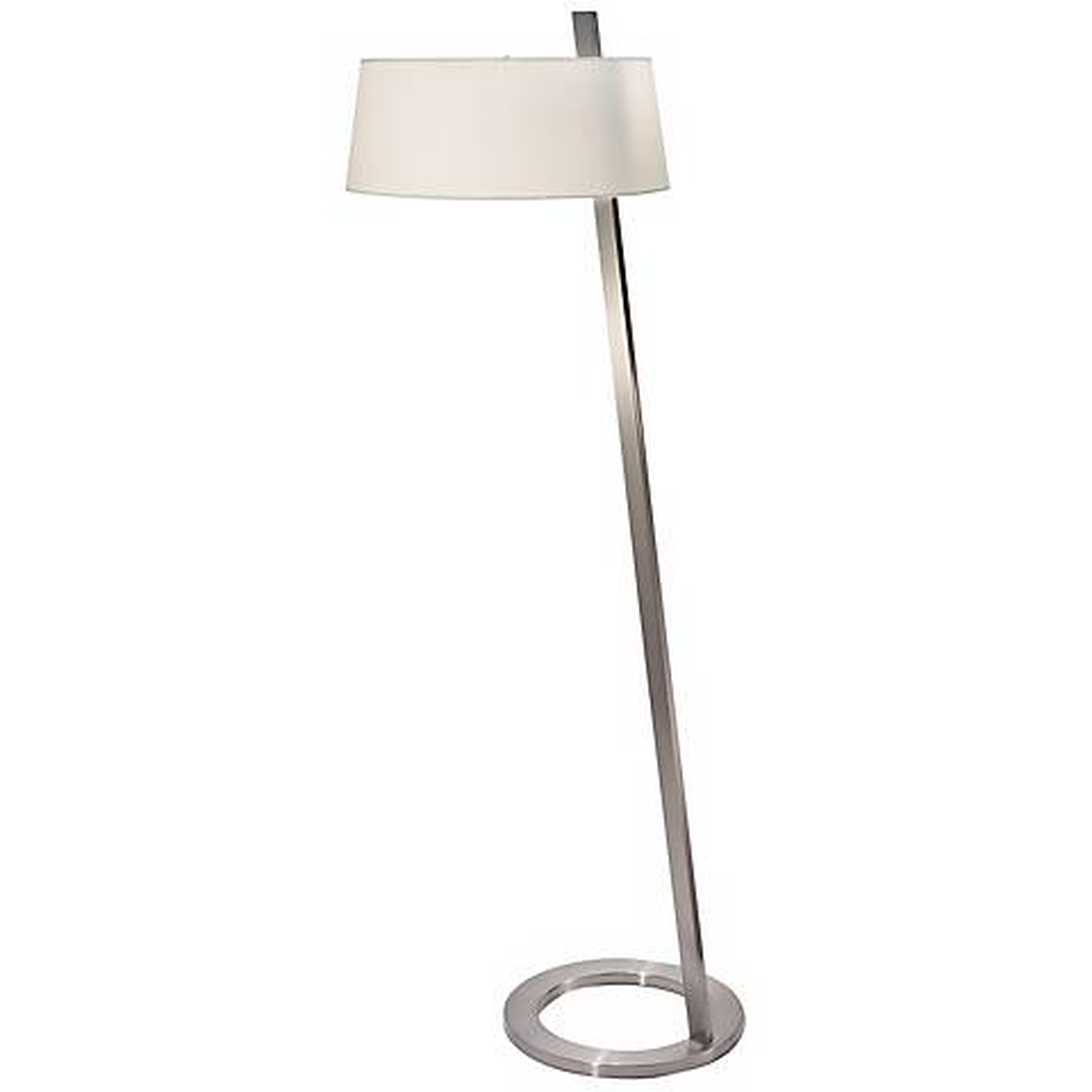 Sonneman Lina Satin Nickel Floor Lamp white - Lamps Plus