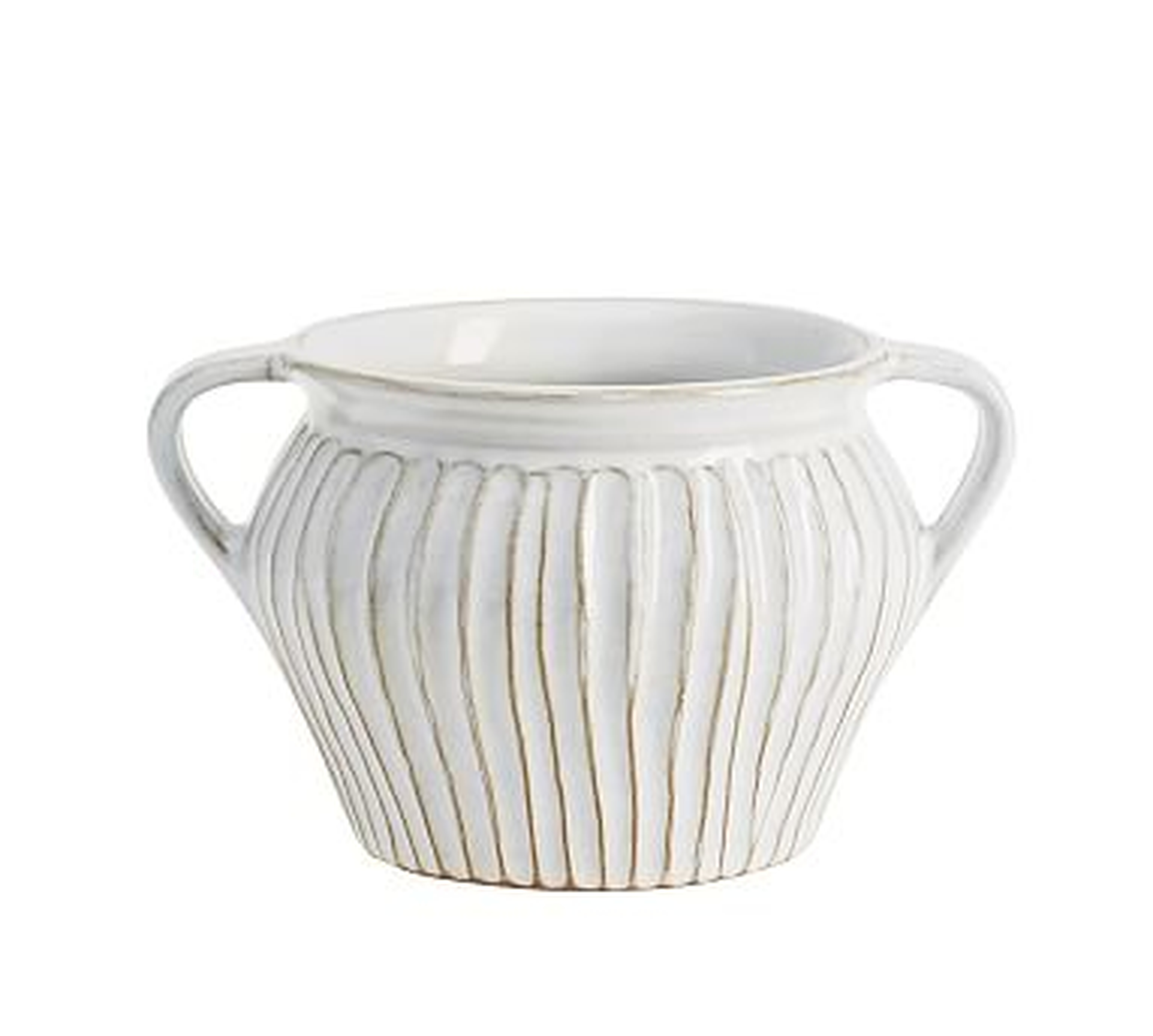 Surrey Vase Collection, Ivory, Small - Pottery Barn