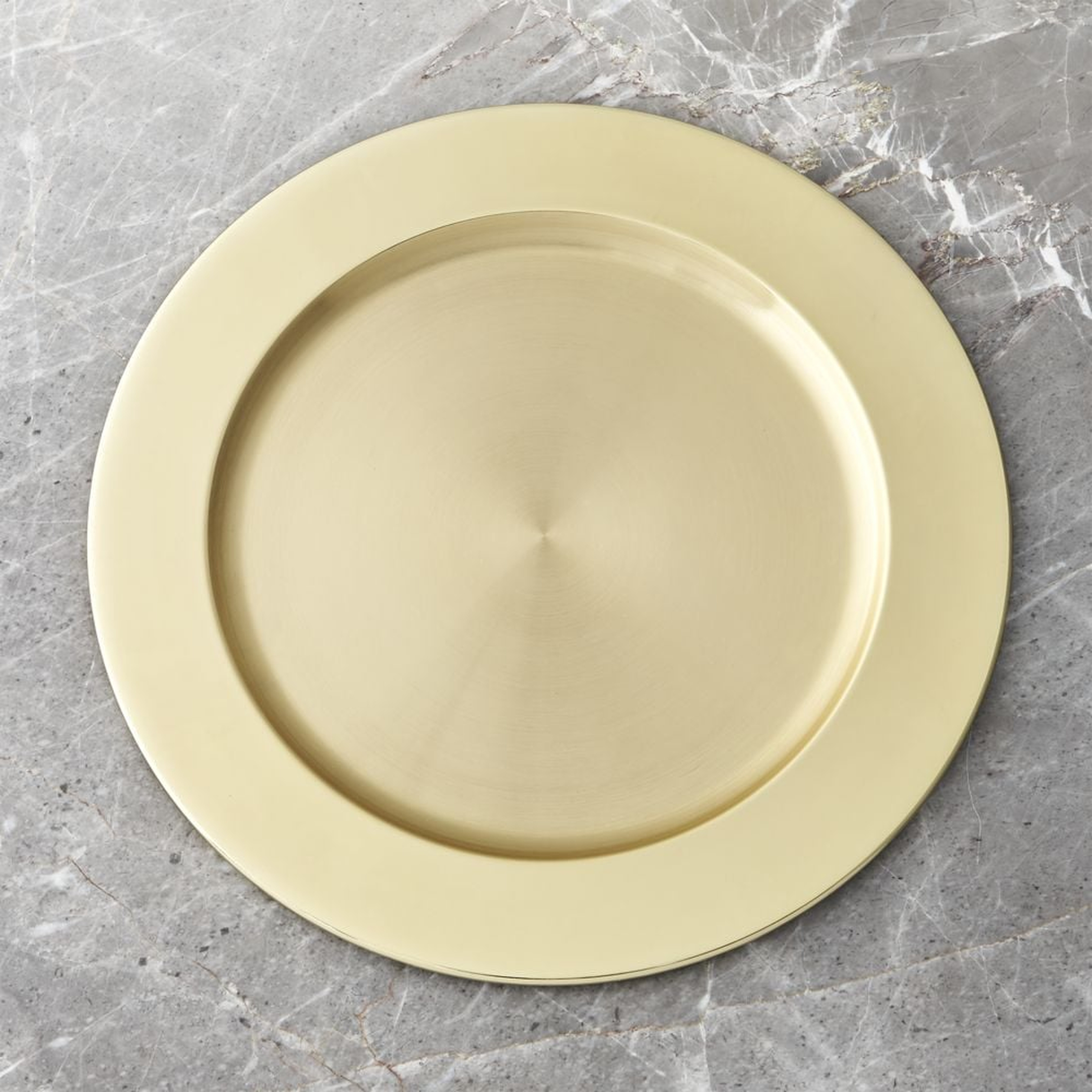 Gold-Plated Charger Plate - Crate and Barrel