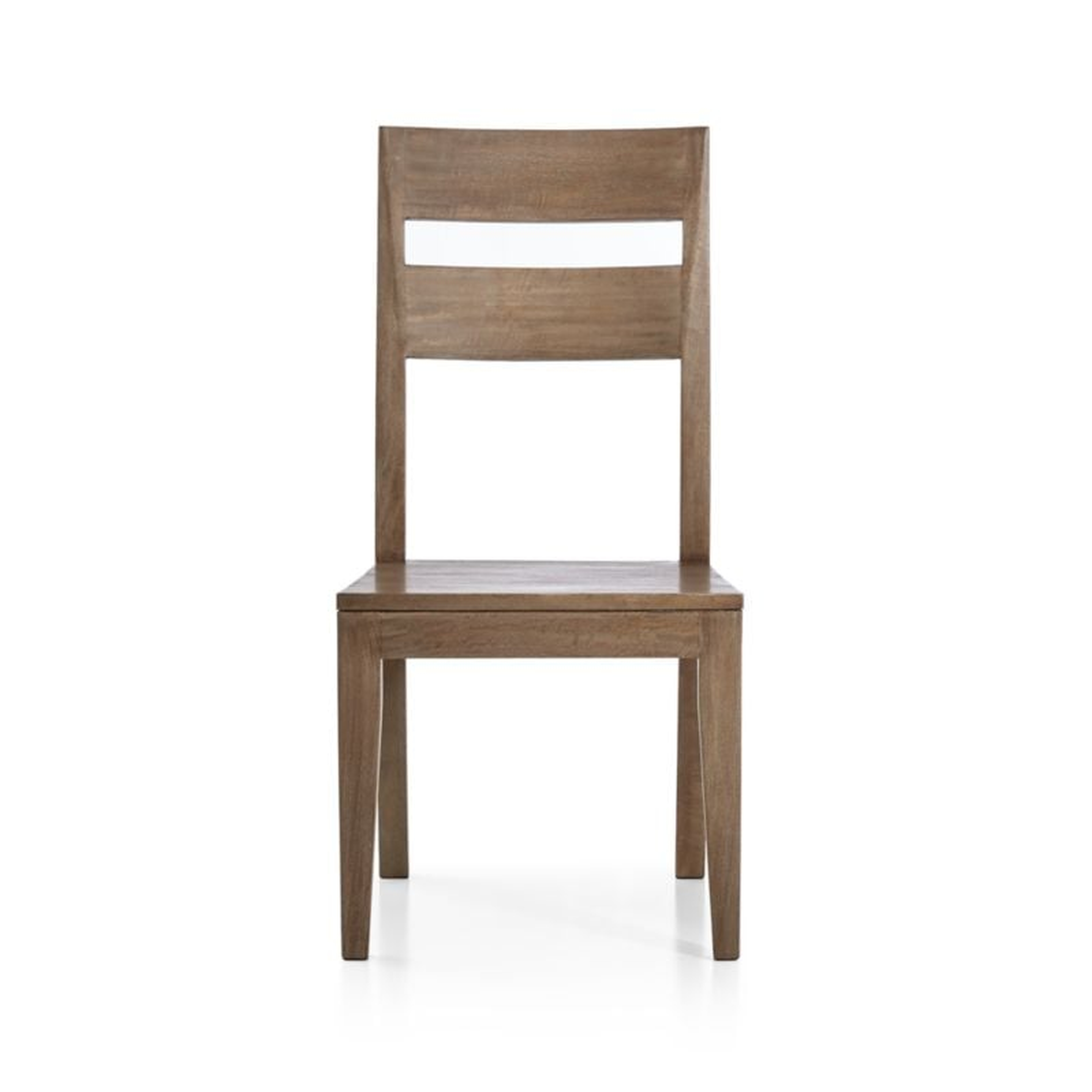 Basque Light Brown Solid Wood Side Chair - Crate and Barrel