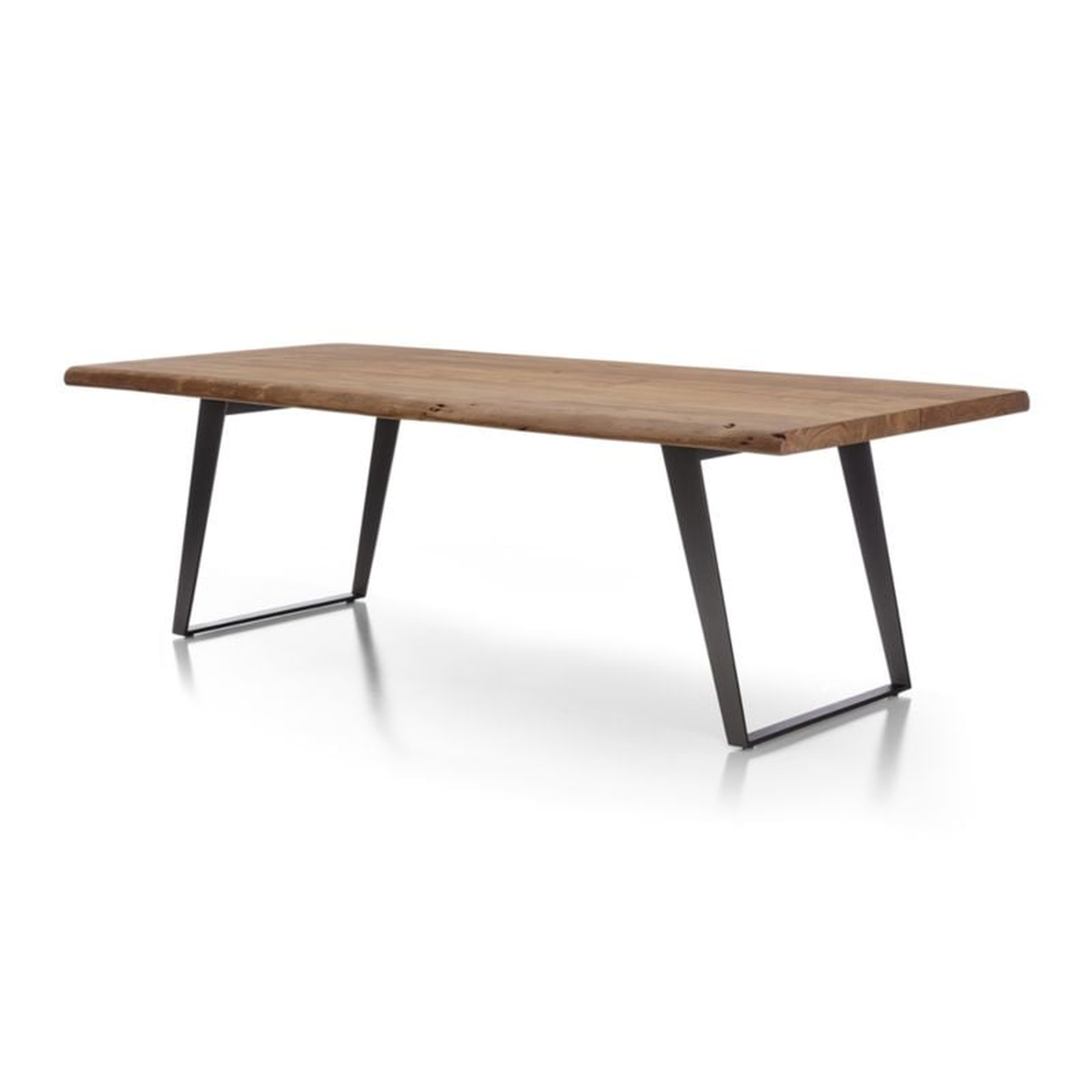 Yukon 102" Warm Acacia Live Edge Solid Wood Dining Table - Crate and Barrel
